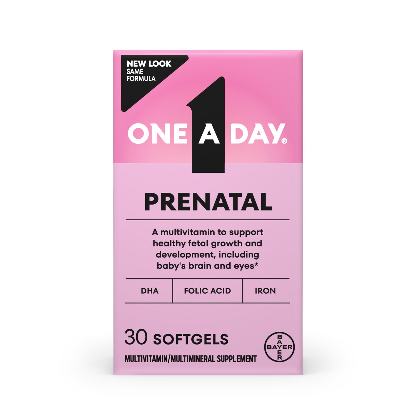 ONE A DAY Prenatal Vitamins Softgels 30 Count