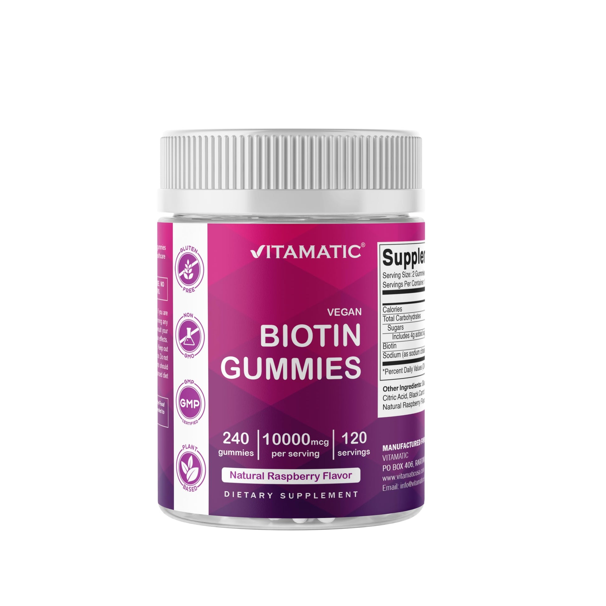 Vitamatic Biotin Gummies 10,000 mcg, 240 Count
