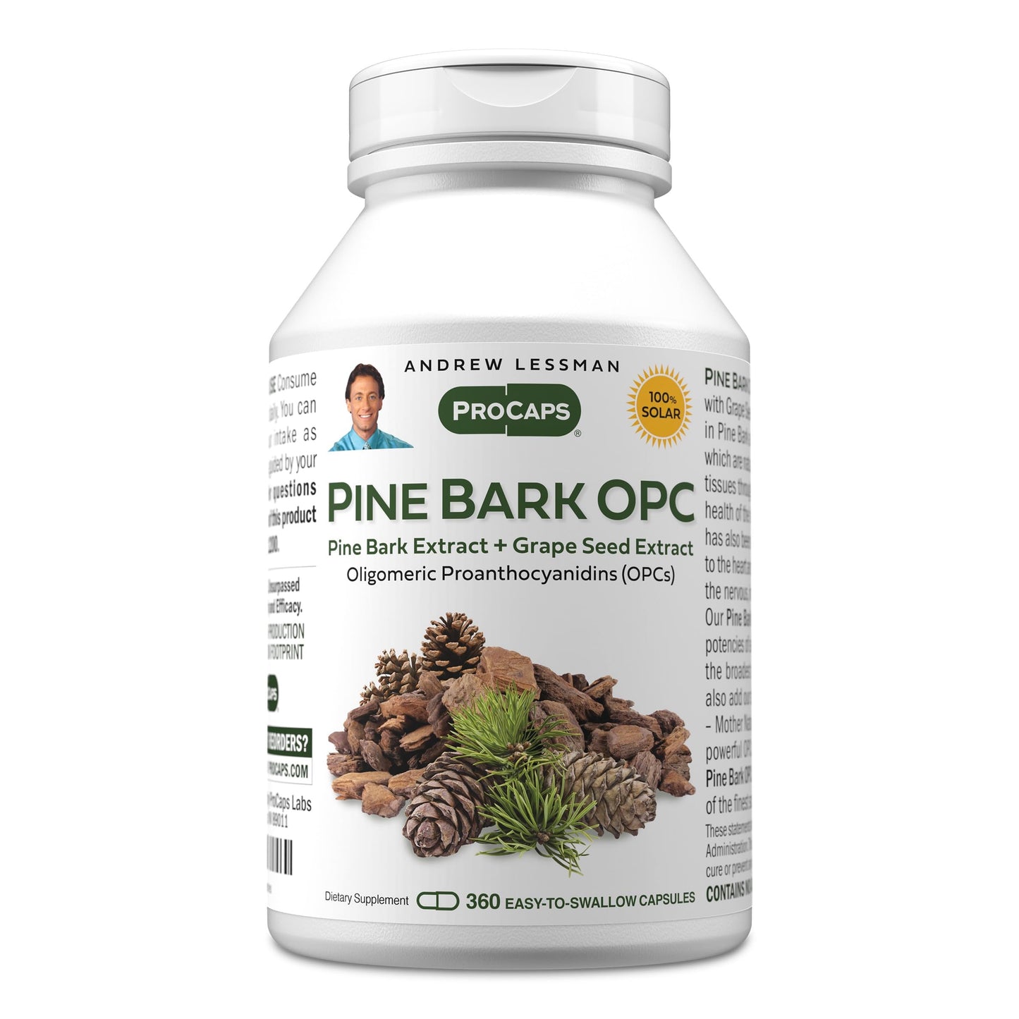ANDREW LESSMAN Pine Bark OPC Anti-Oxidant Extracts Capsules, 360