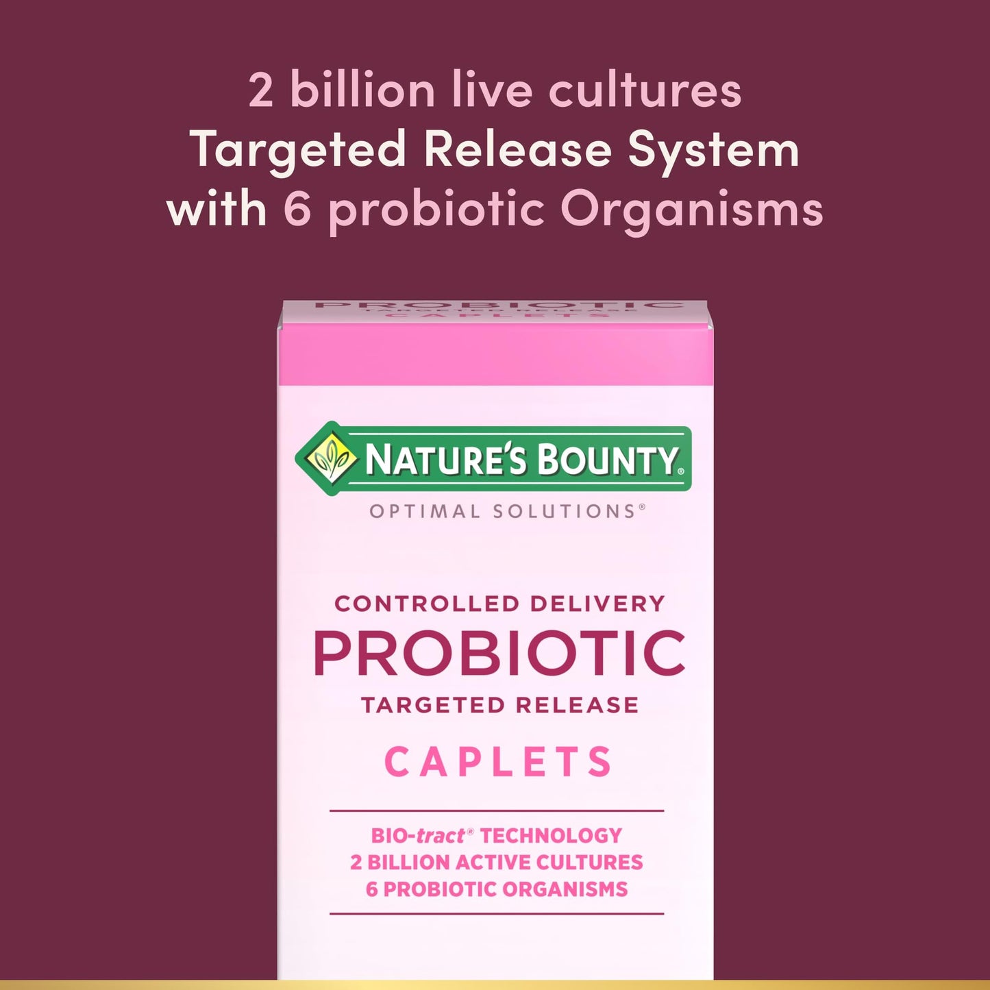 Nature's Bounty Optimal Solutions Probiotic Caplets 30