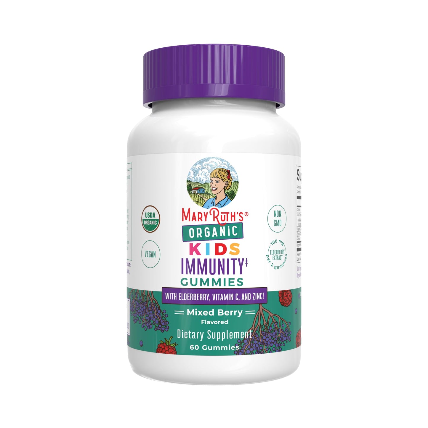 MaryRuth's Organics Kids Immune Support Gummies, 60 Count