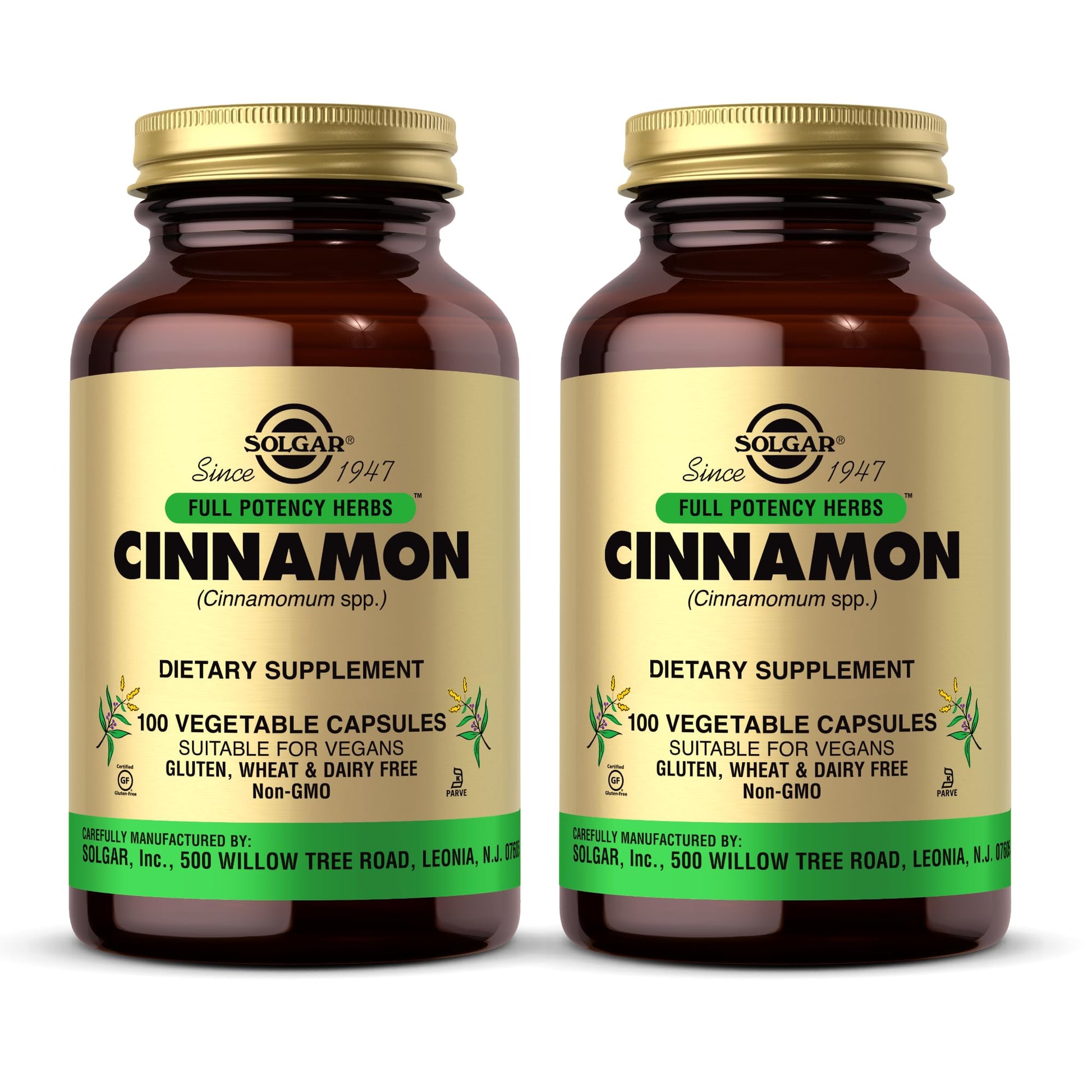 Solgar Cinnamon 100 Vegetable Capsules