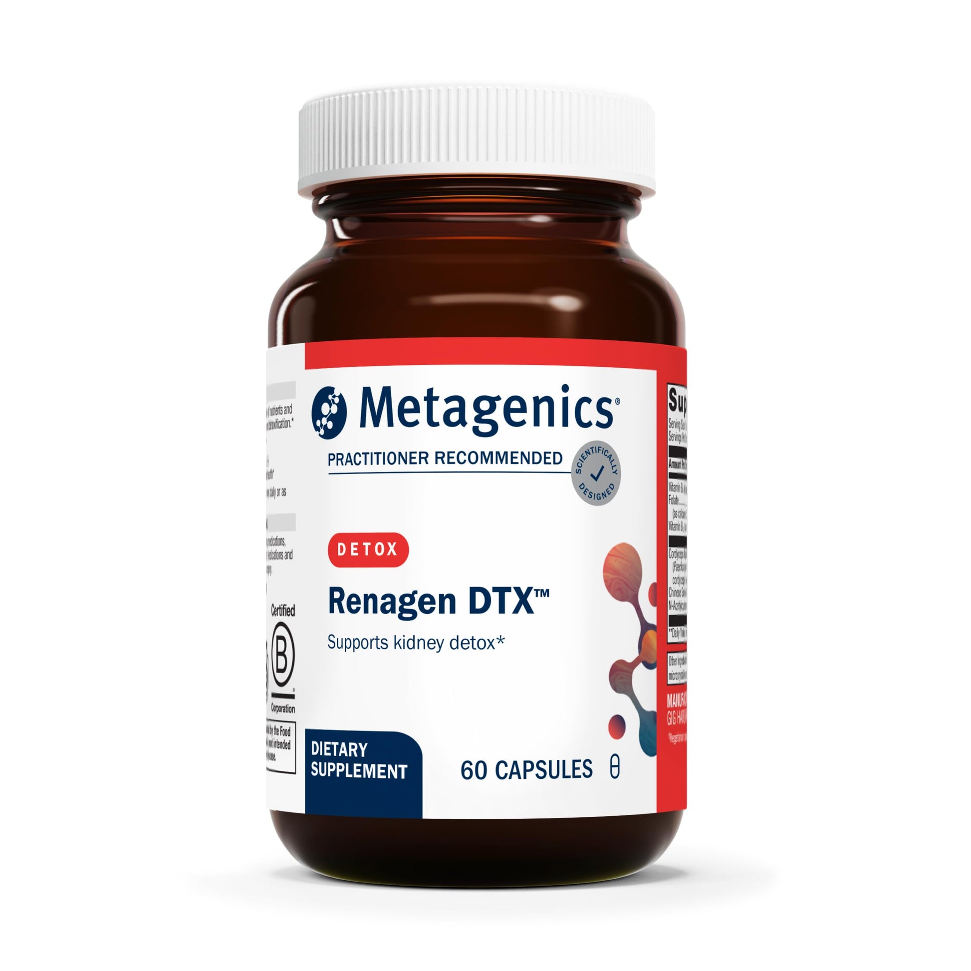 Metagenics Renagen DTX Kidney Detoxification & Heart Health Support, 60 Capsules
