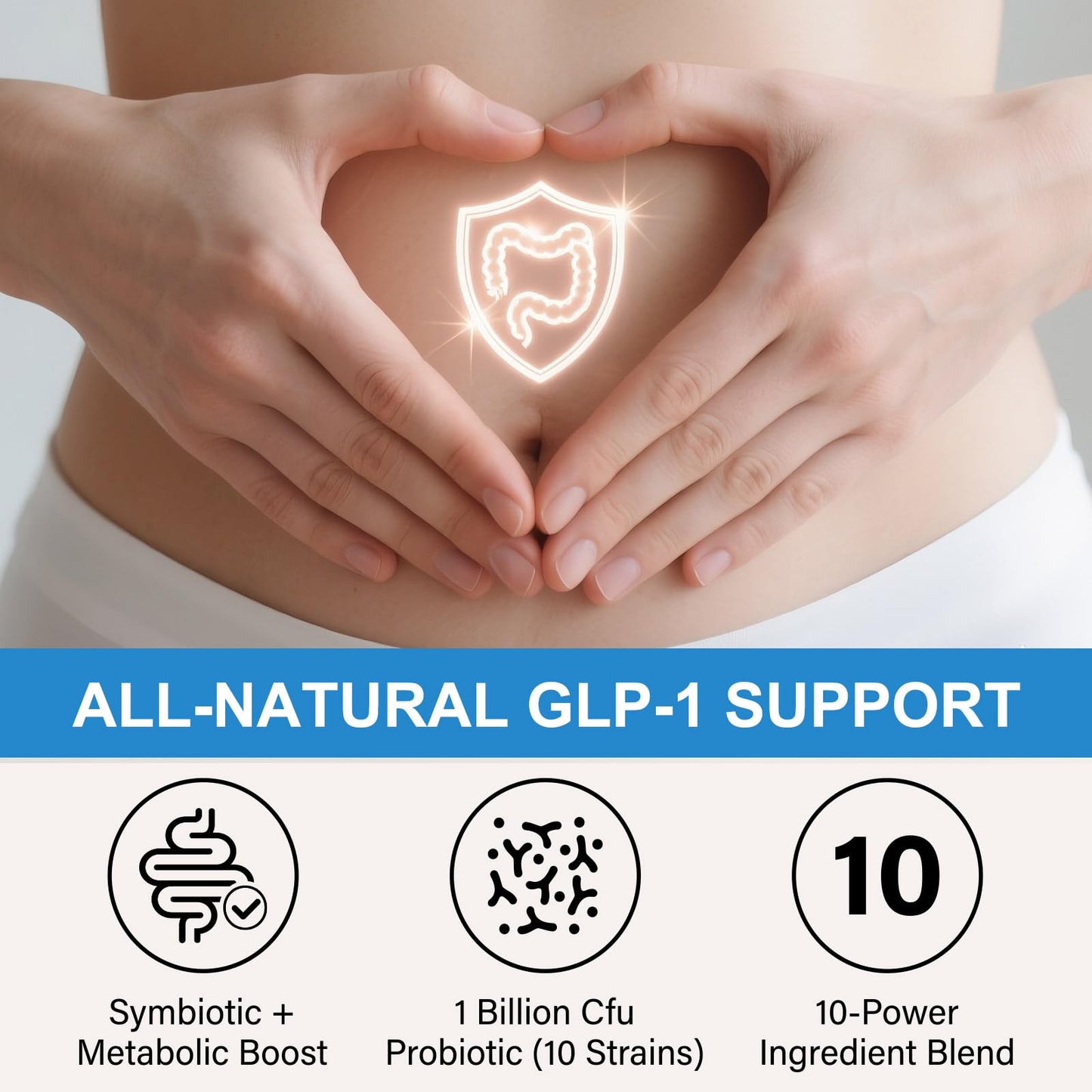 Bivinke GLP-1 Supplement for Women and Men, Hunger & Metabolism Support Capsule, 90 Capsules