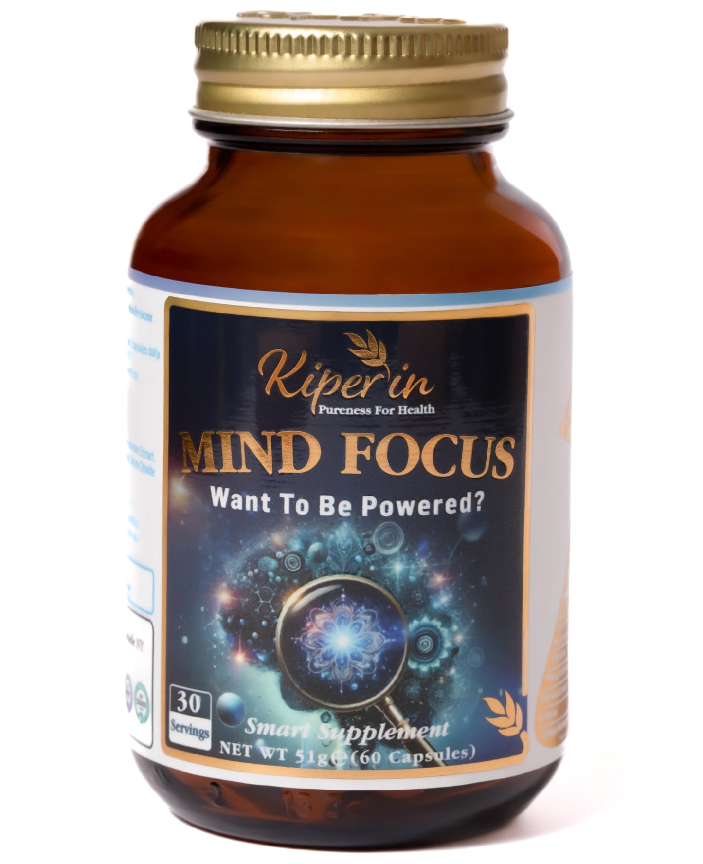 Kiperin Mind Focus Smart Supplement, 60 Capsules