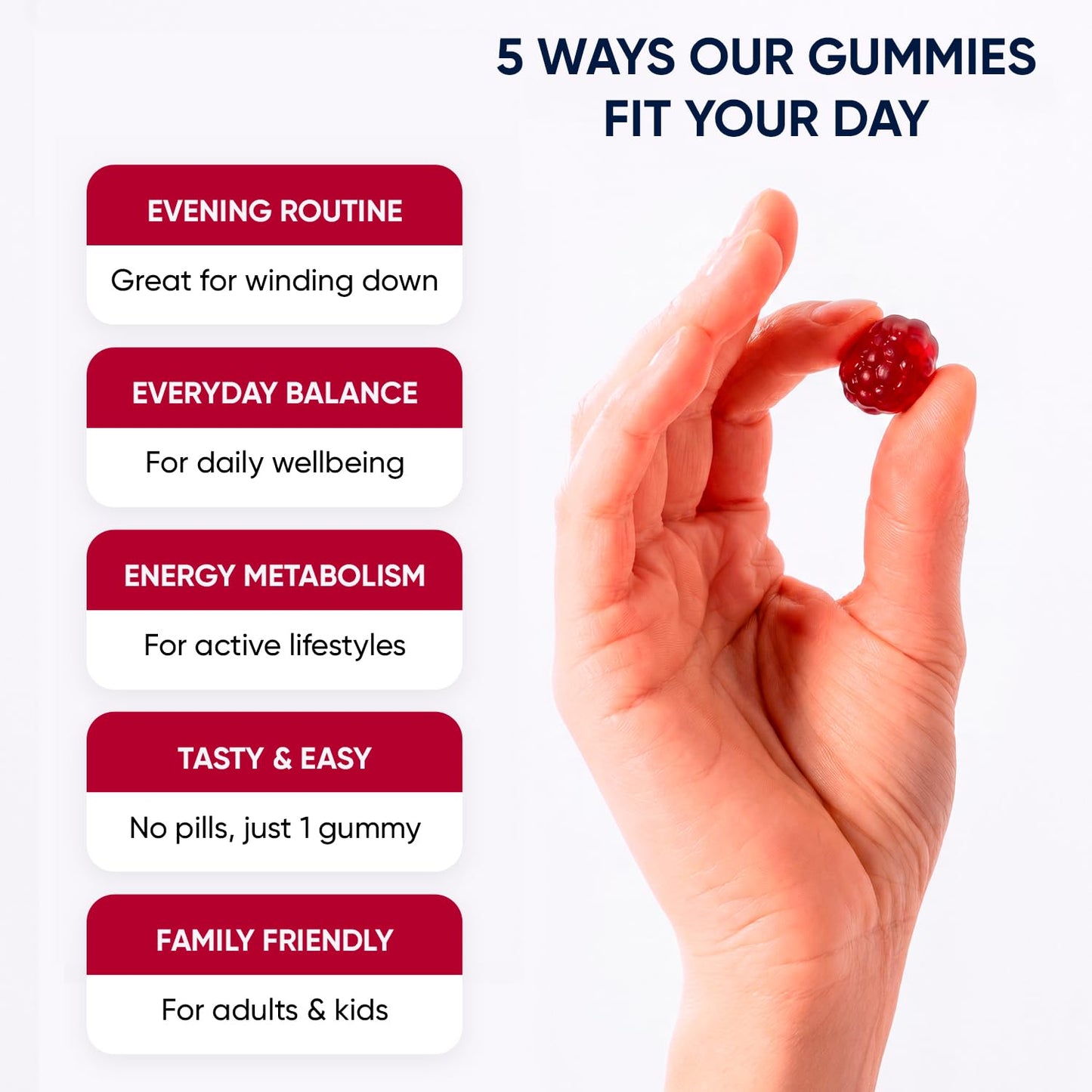 PURA WEX NUTRITION Magnesium Glycinate Gummies 400mg Extra Strength Cherry Flavor, 60 Count
