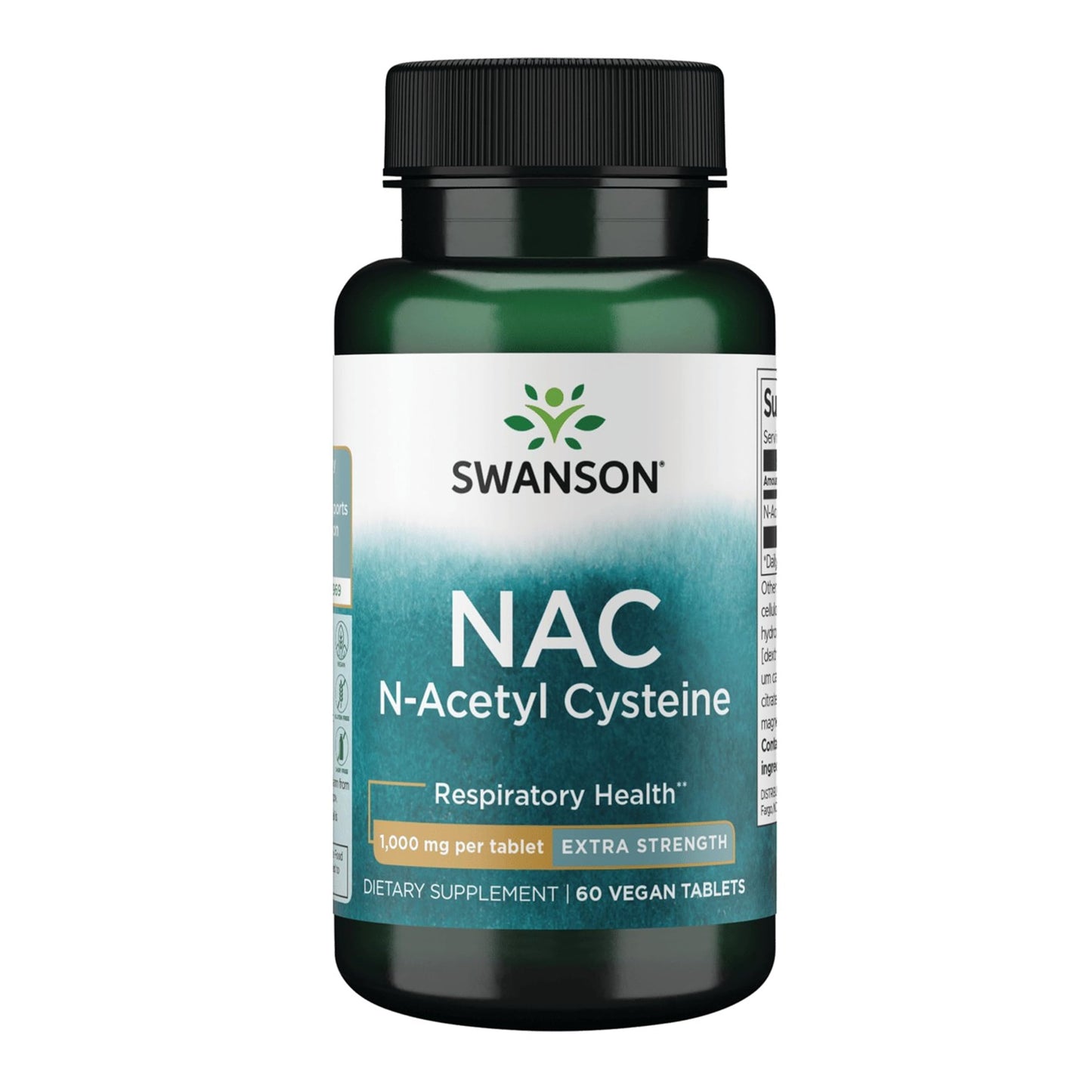 Swanson NAC N-Acetyl Cysteine Extra Strength 1000 mg, 60 Tablets