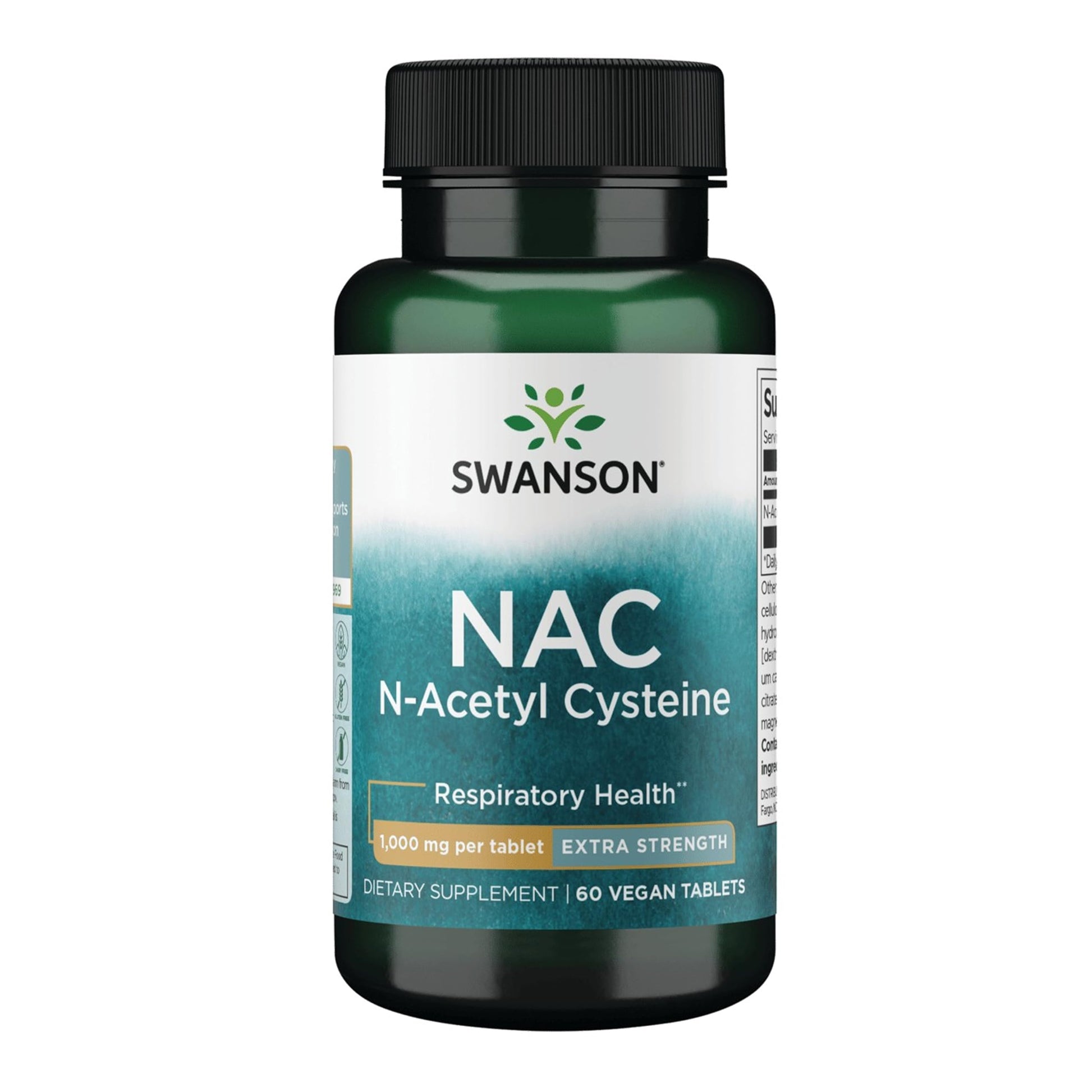 Swanson NAC N-Acetyl Cysteine Extra Strength 1000 mg Tablet, 60 Count