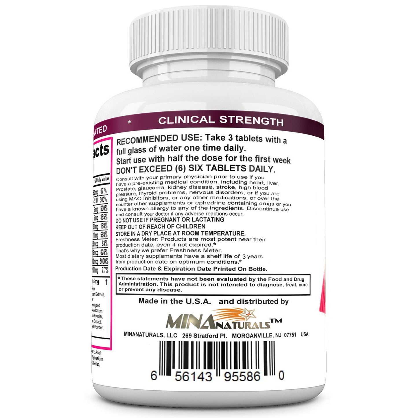 MINANATURALS BUTTHANCER Butt Enlargement & Enhancement Pills 90 Tablets