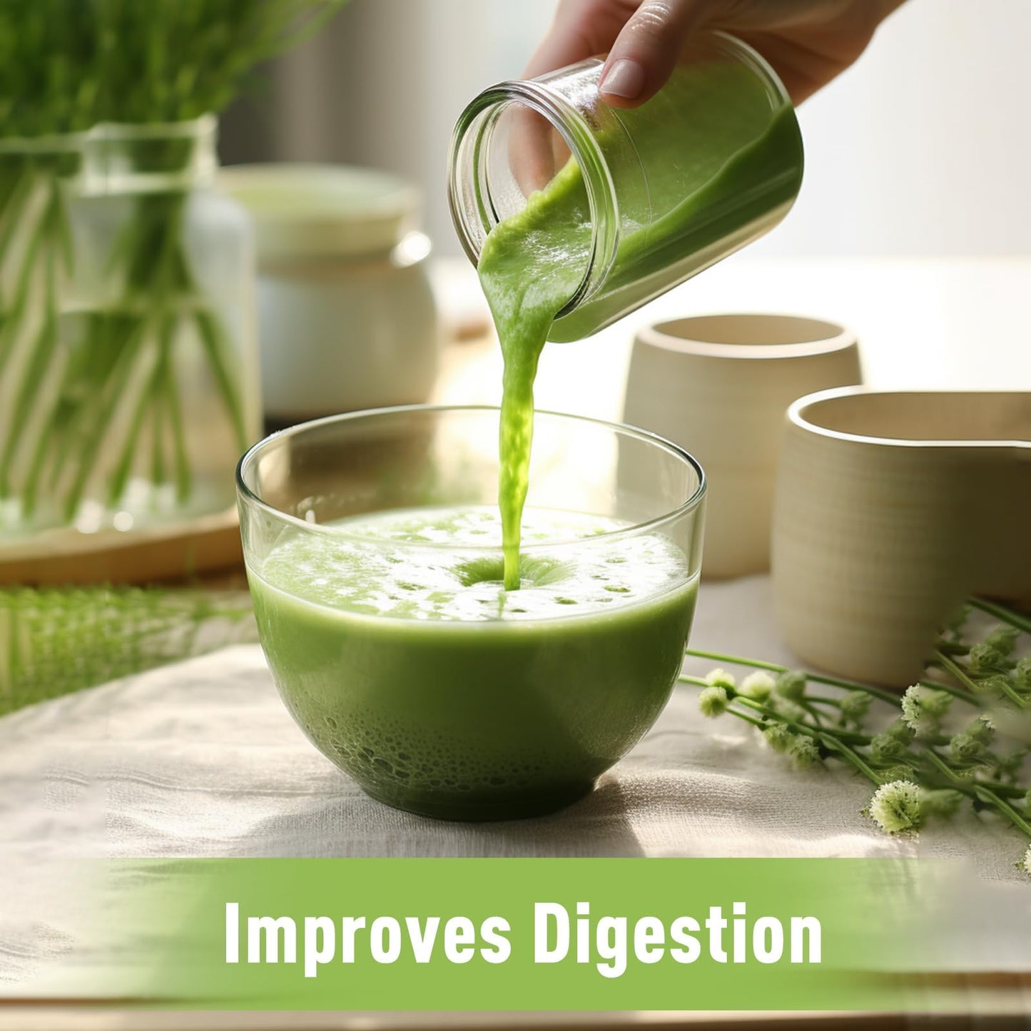 UNLEASH'D ORGANIC Organic Wheatgrass Juice Powder 16 oz