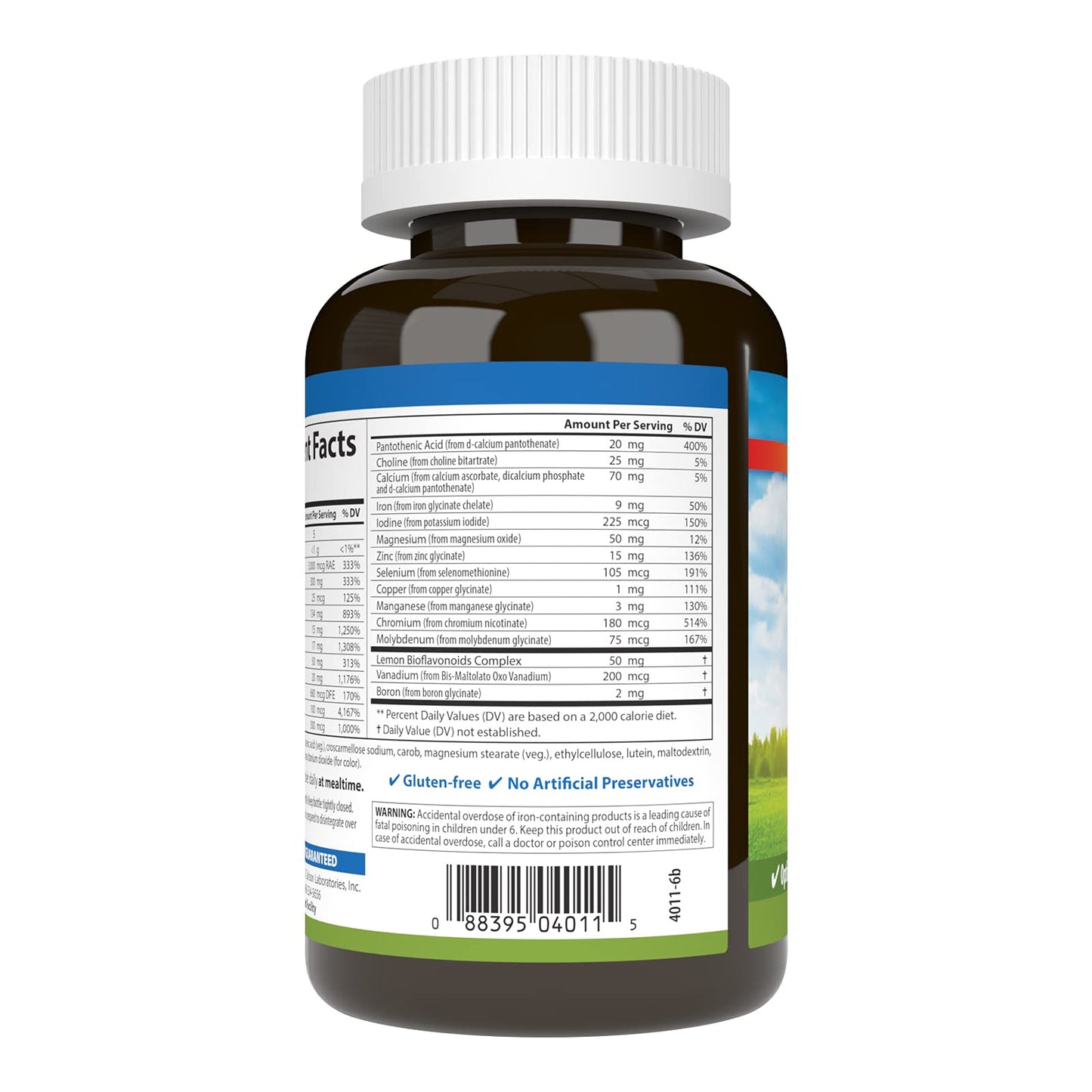 Carlson Super 1 Daily Vegetarian Multivitamin Tablets, 120 Count