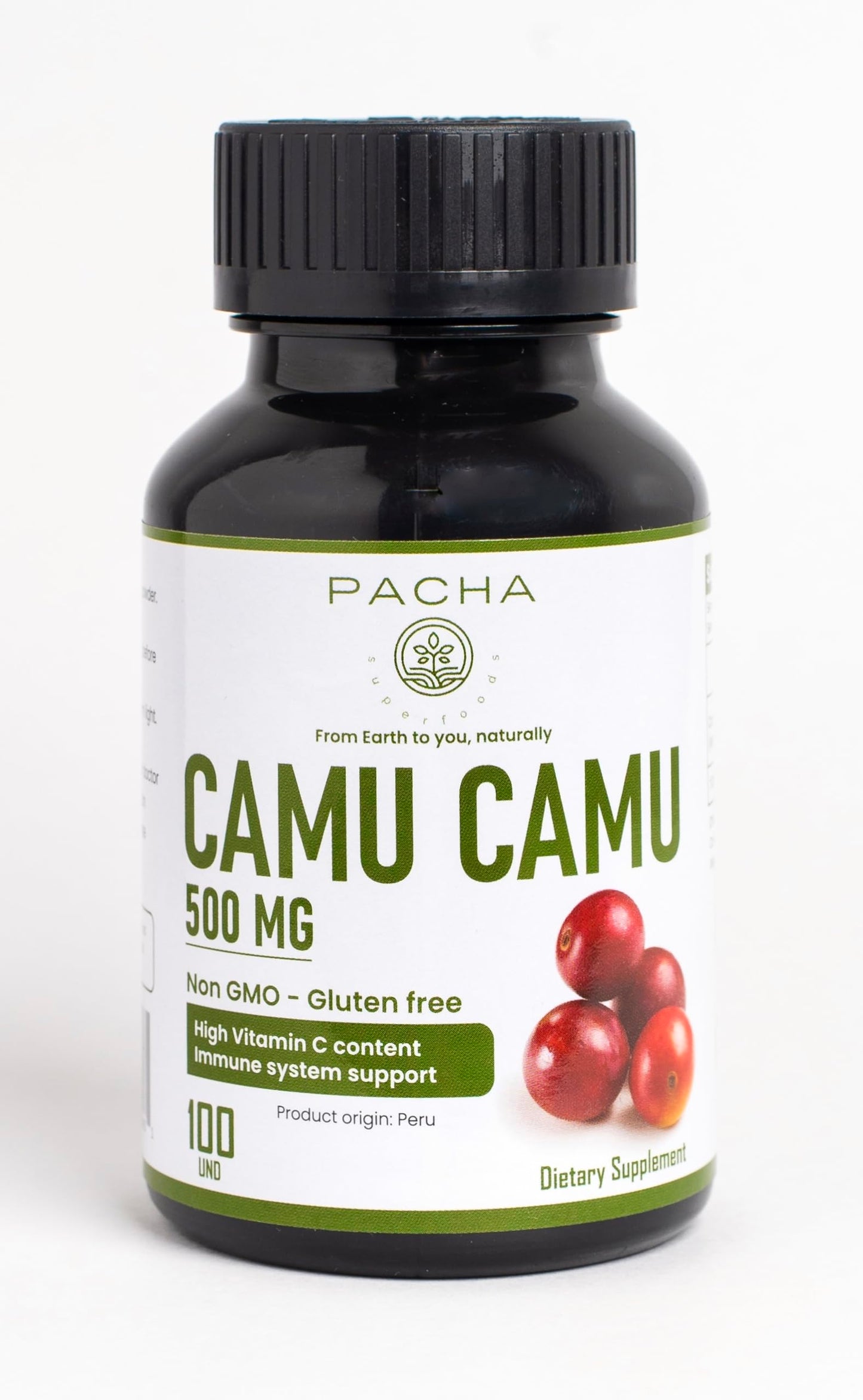 Pacha Superfoods Camu Camu 500mg Capsules, 100 Capsules