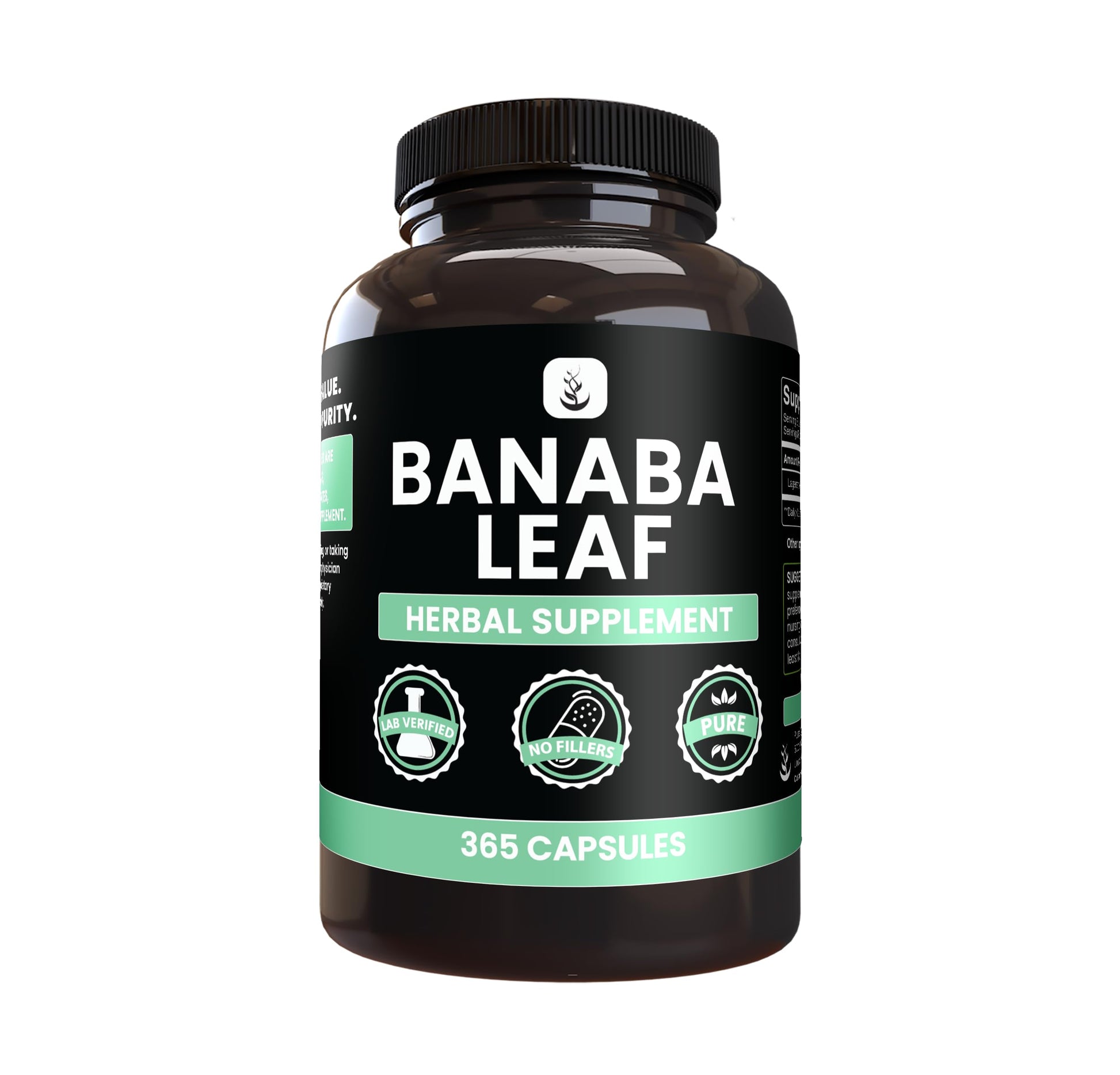 PURE ORIGINAL INGREDIENTS Banaba Leaf Extract Capsule 365 Count