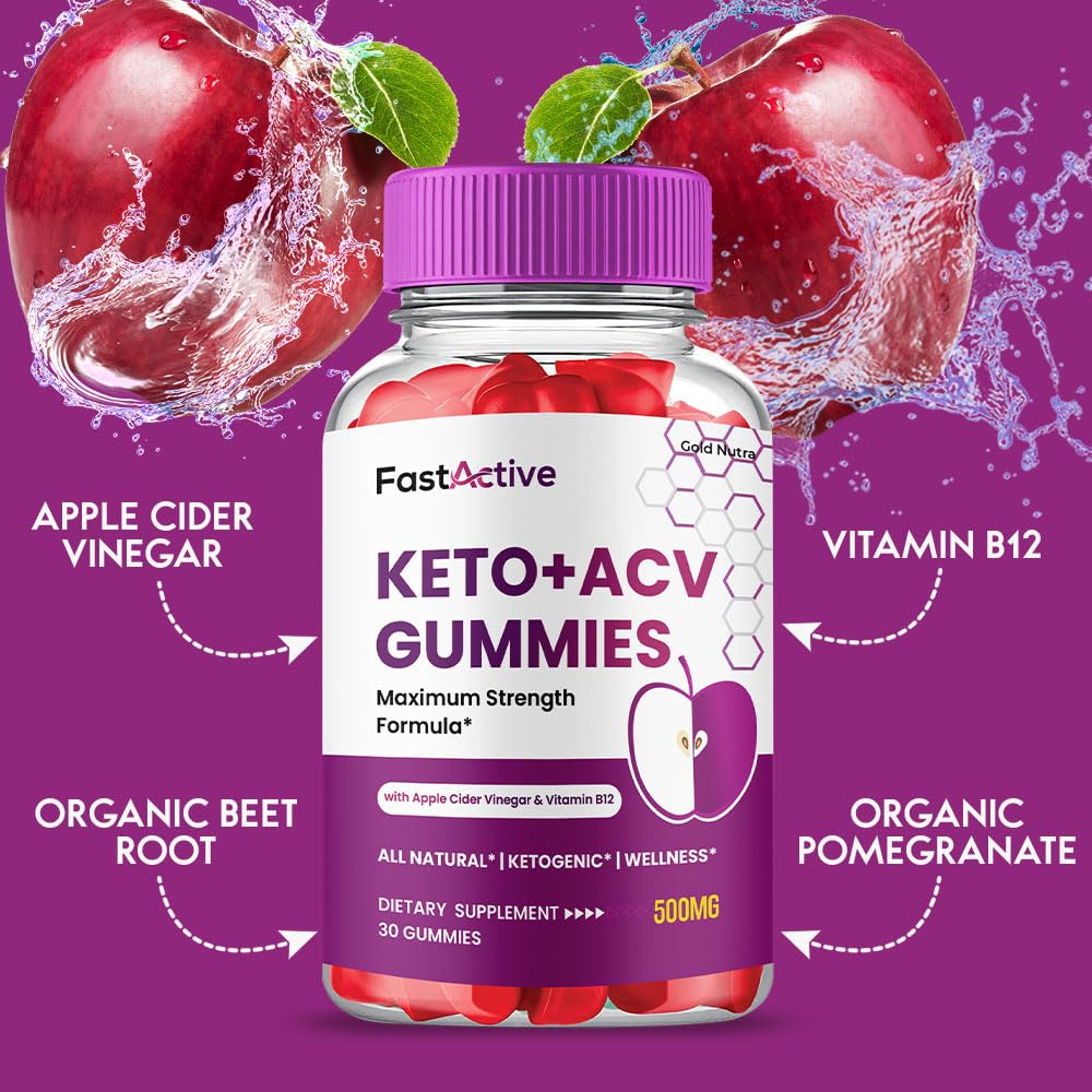 Gold Nutra Fast Active ACV Gummies 2-Pack