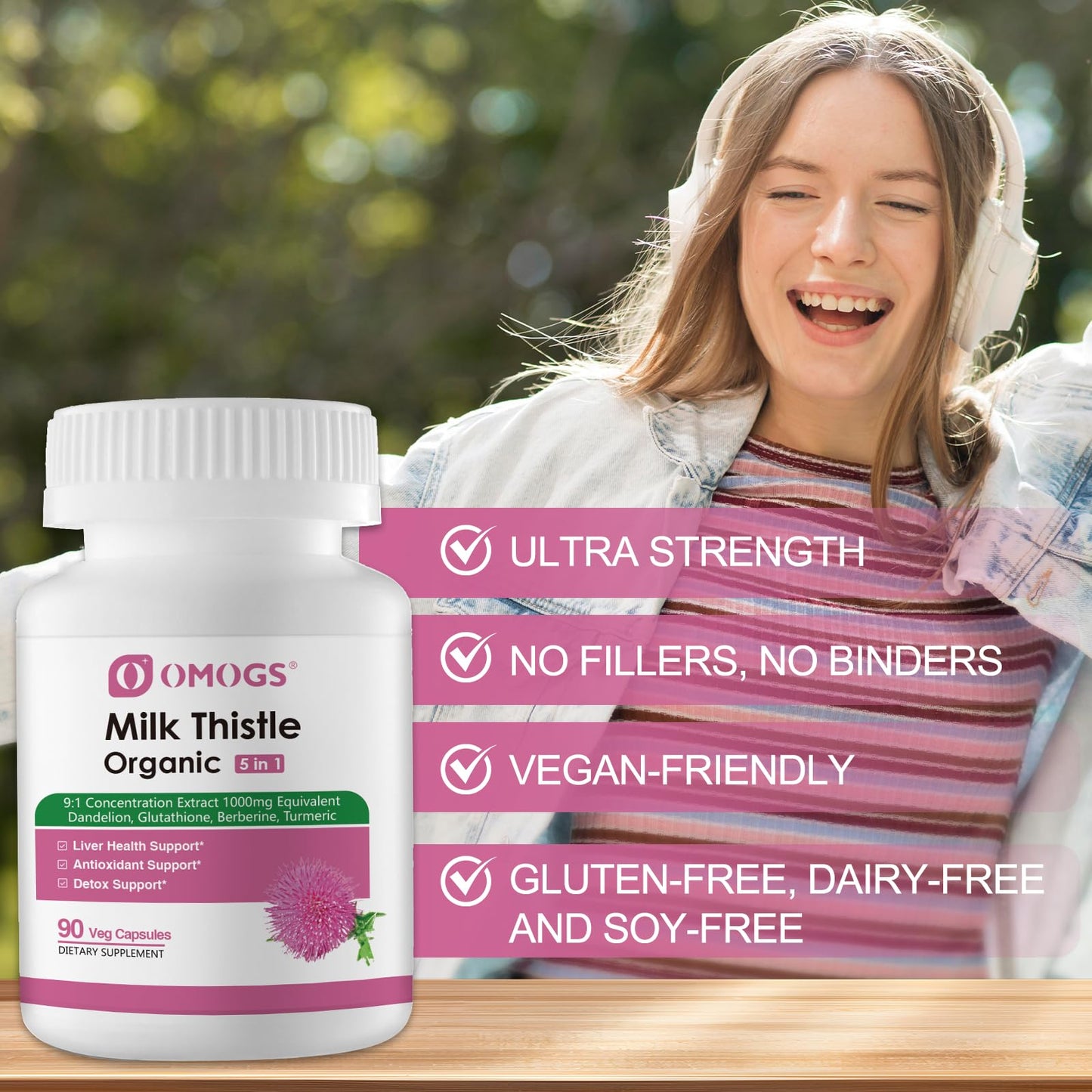 OMOGS Milk Thistle Capsule 90 Count