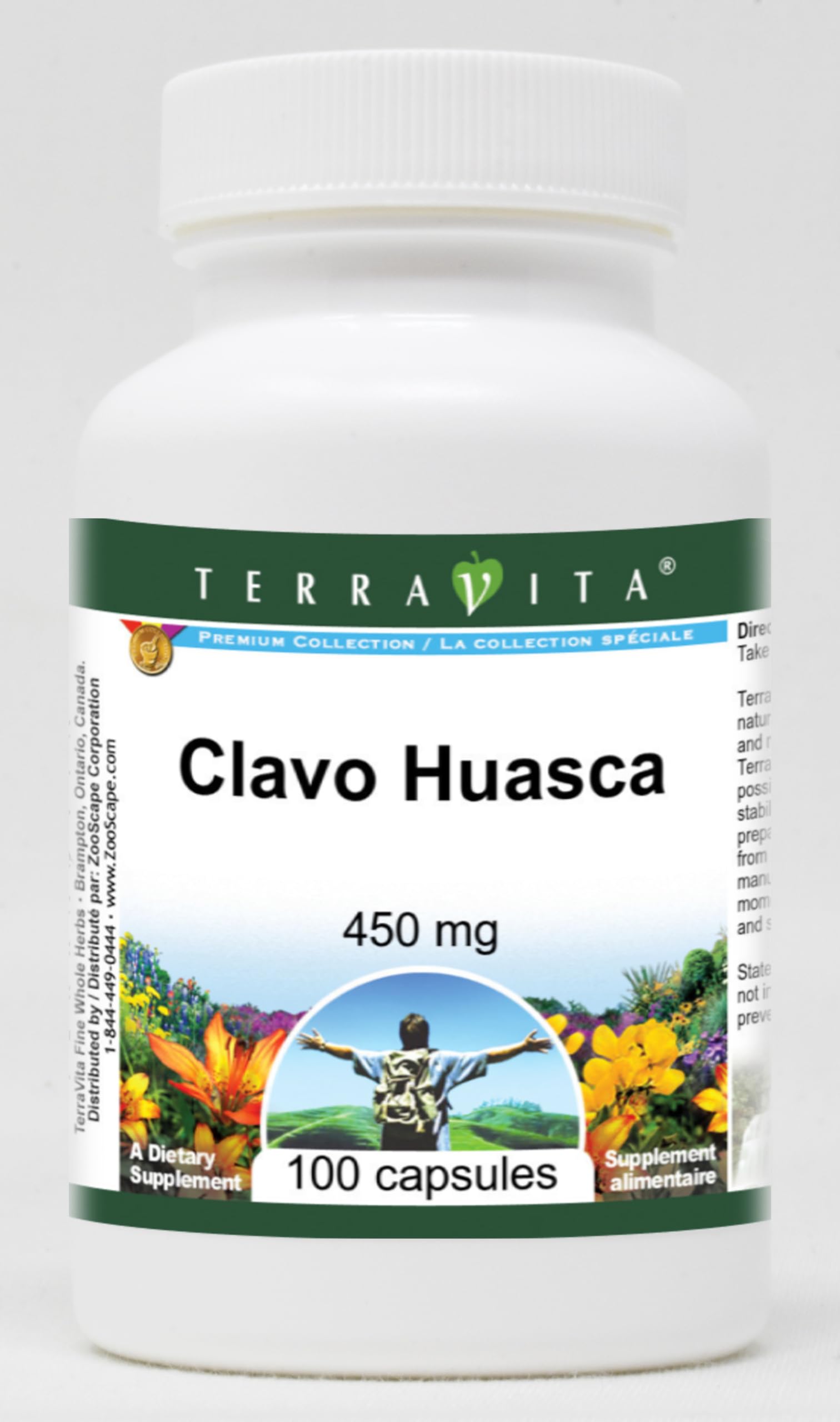Terravita Clavo Huasca 450 mg Capsules, 300 Count