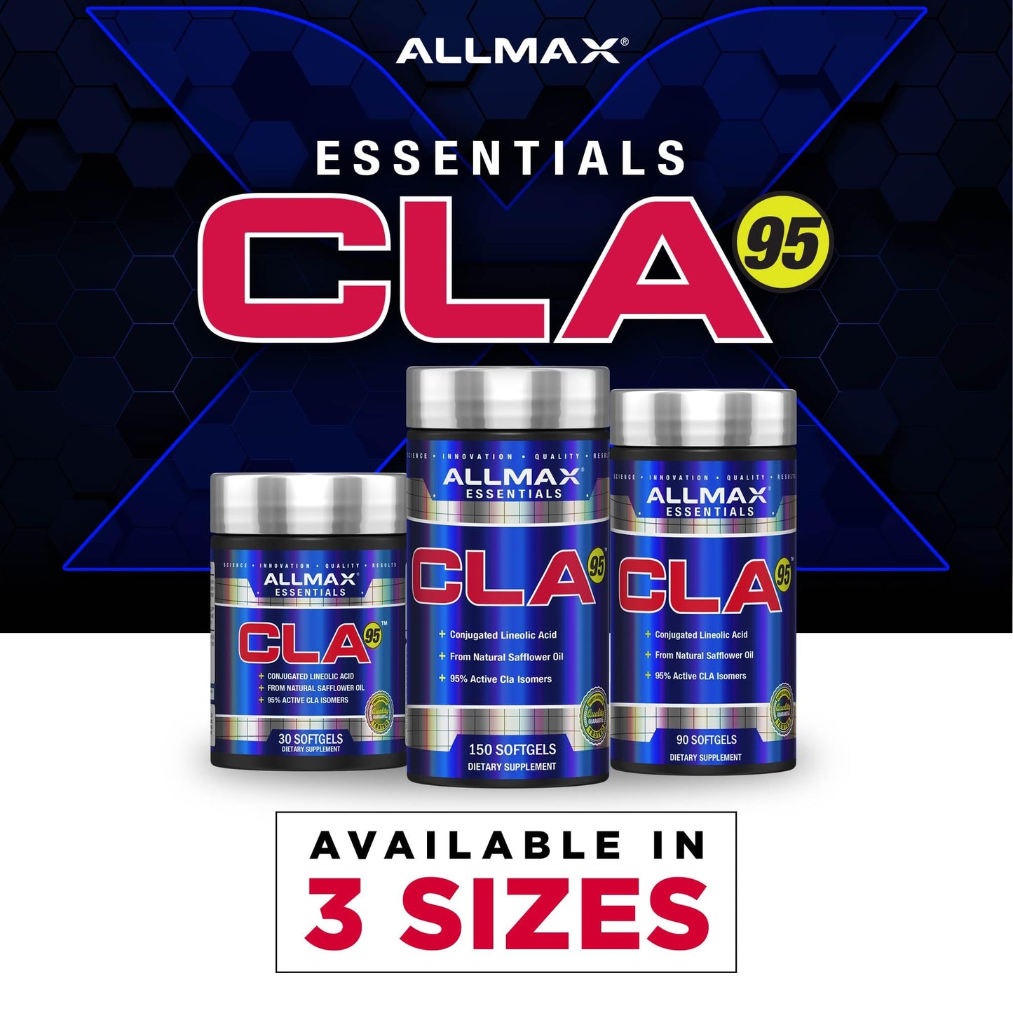 ALLMAX CLA (95% Conjugated Linoleic Acid) Capsules, 1 Count