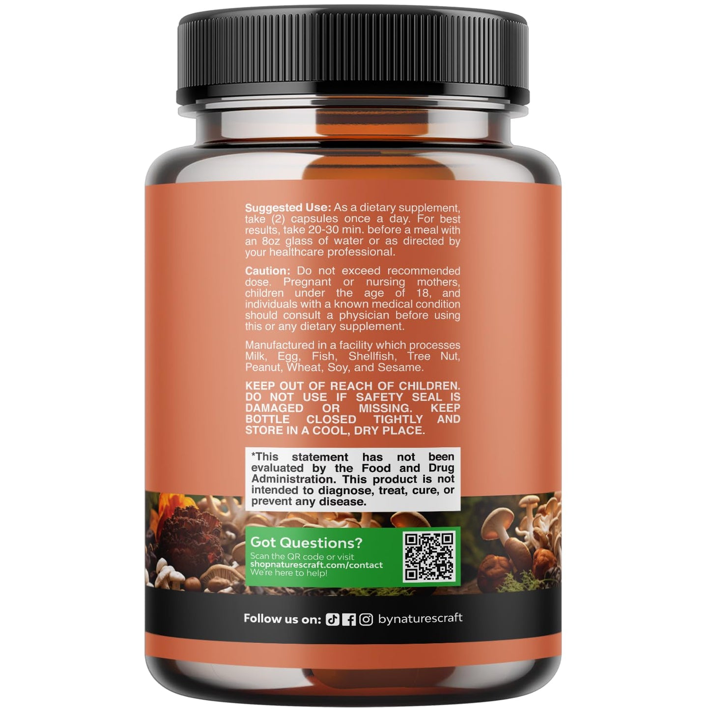 Natures Craft Advanced Mushroom Complex Capsules, 30 Capsules