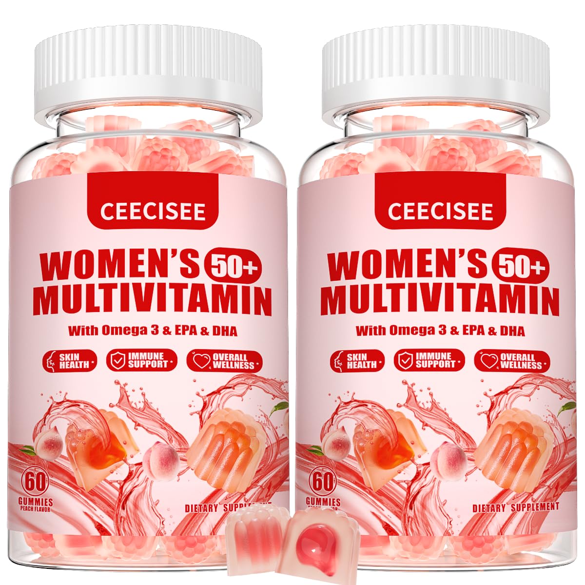 Ceecisee Vitamin Gummies for 50+ Women 120 Gummies