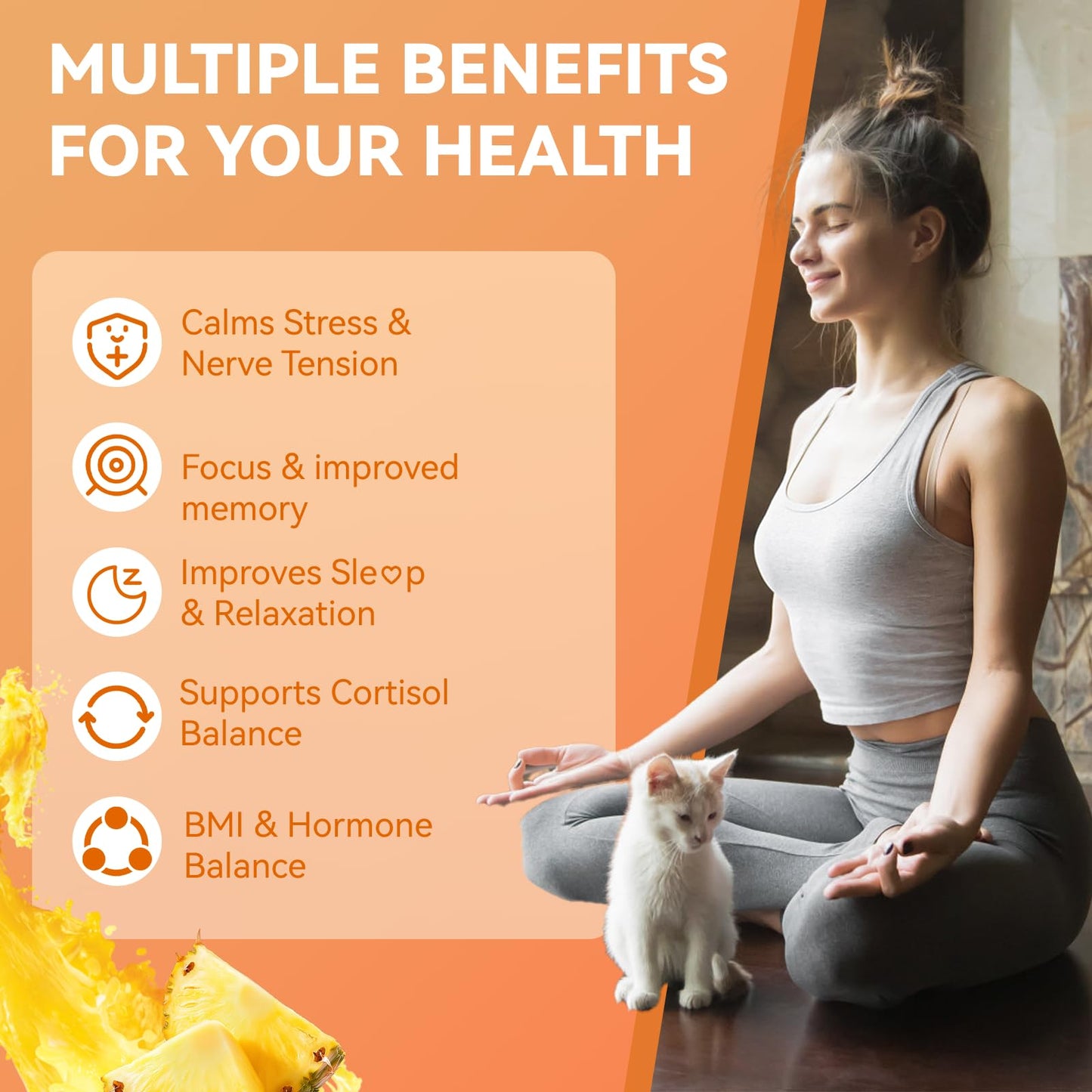 Agumoon Cortisol Gummies for Women, 120 Gummies