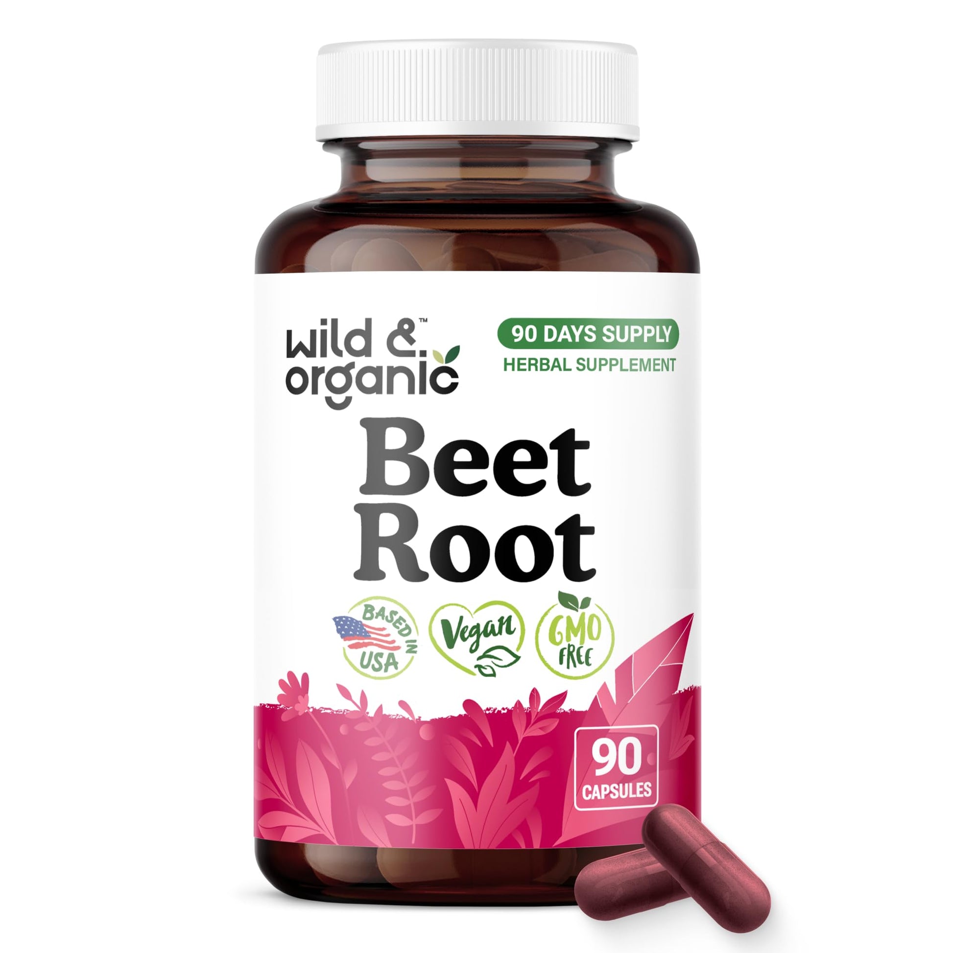 Wild & Organic Beet Root Capsule 90 Count