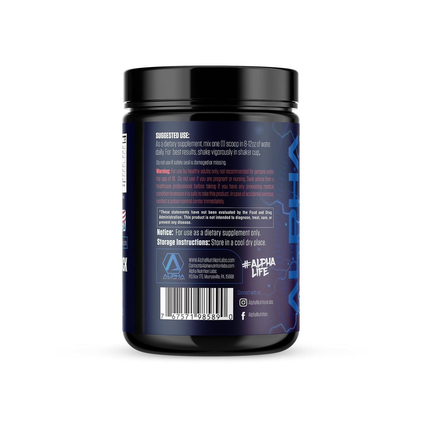 Alpha Nutrition Labs Cell Shock Intra/Post Workout Powder 375