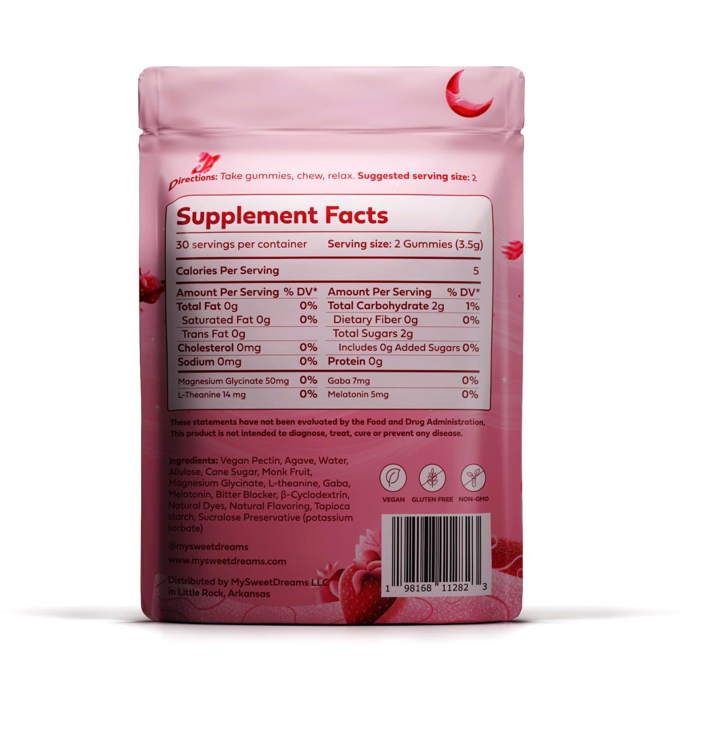 SweetDreams Dream Gummies Natural Sleep Aid for Adults, 60 Count