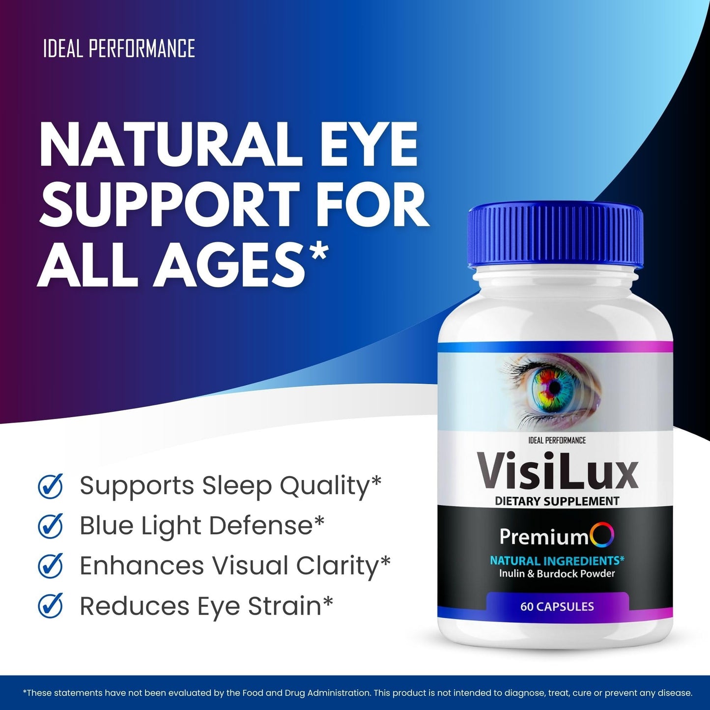 IDEAL PERFORMANCE Visilux Eye Health Multivitamin 120 Capsules