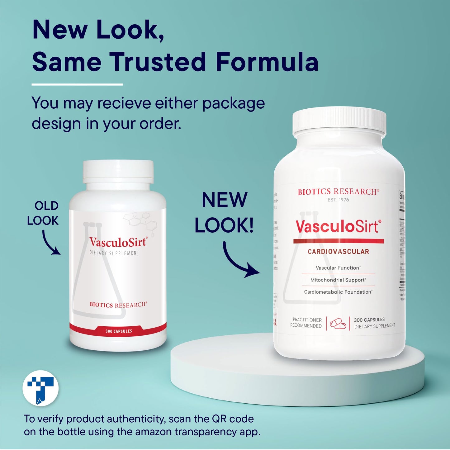 Biotics Research VasculoSirt Capsule, 300 Capsules
