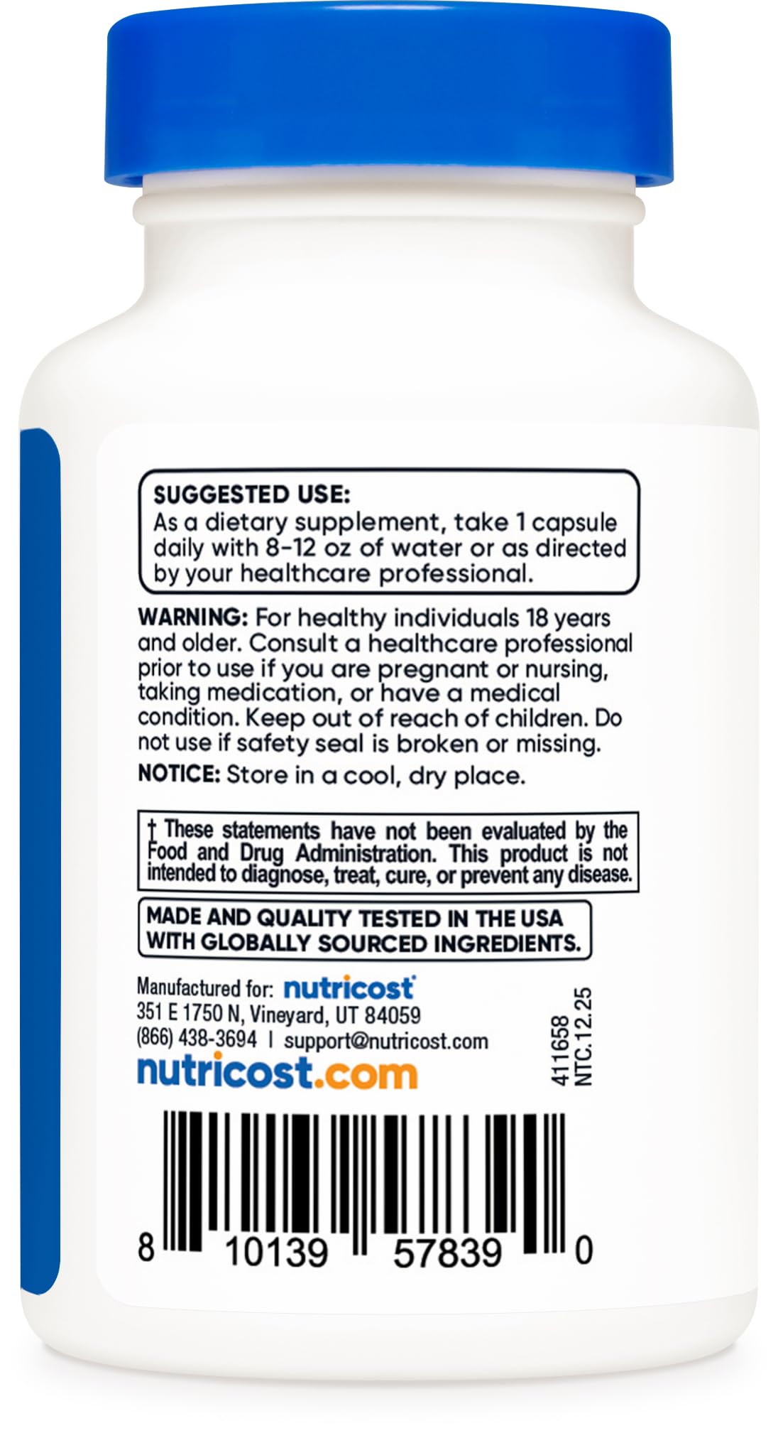 Nutricost Suntheanine (150mg) L-Theanine Capsule, 60 Count