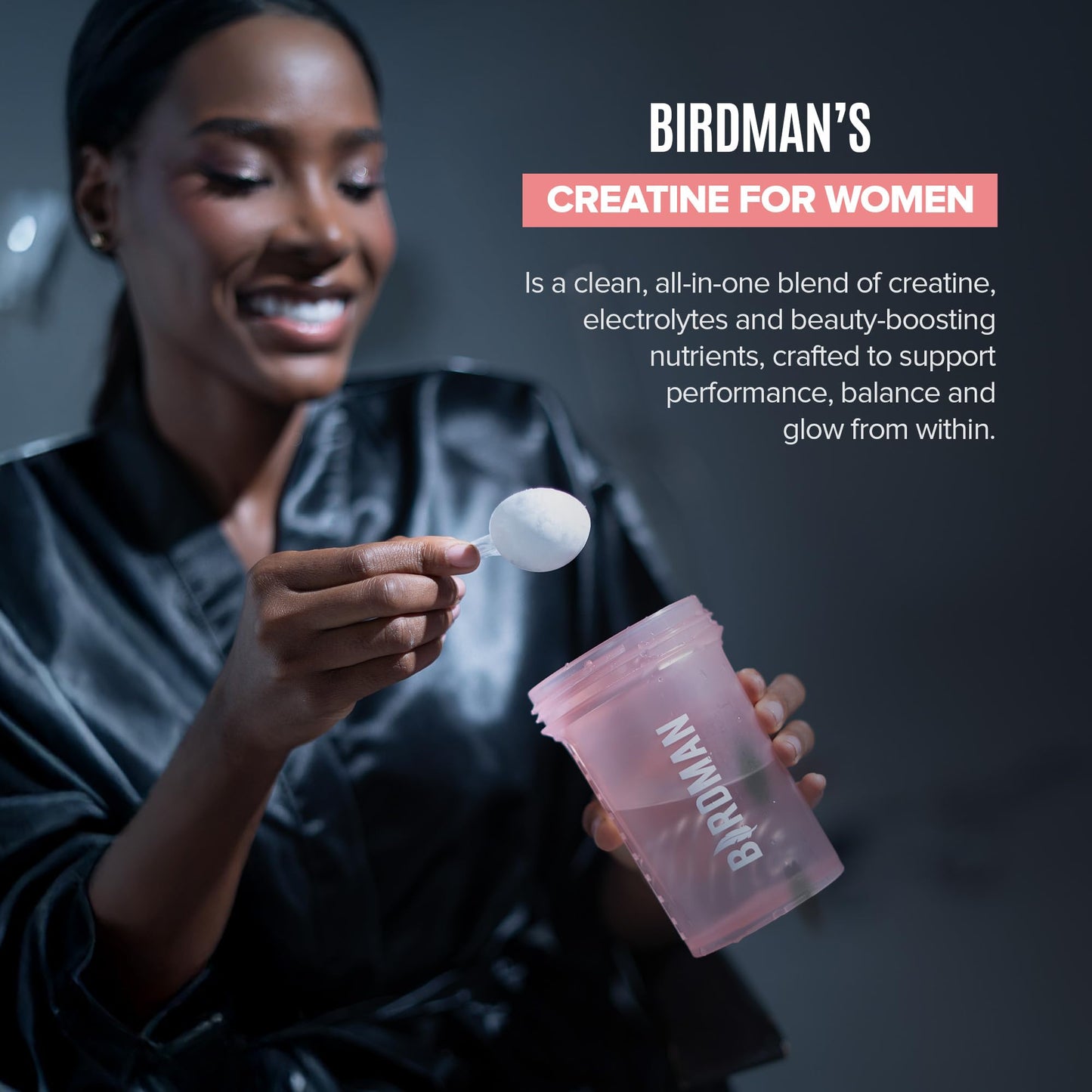 BIRDMAN Creatine for Women Powder, 9.84 oz