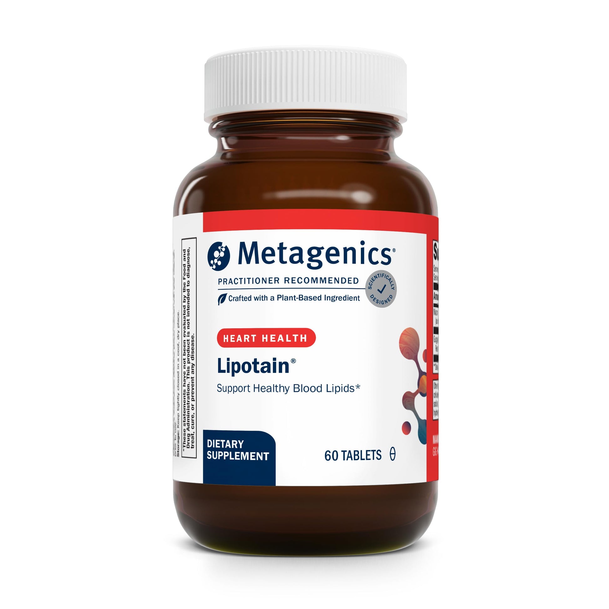 Metagenics Lipotain Non-Flush Niacin & Guggul Extract - Supports Healthy Blood Lipids & Cholesterol Balance - Inositol Hexanicotinate Tablets for Cardiovascular & Cellular Health 60 Tablets