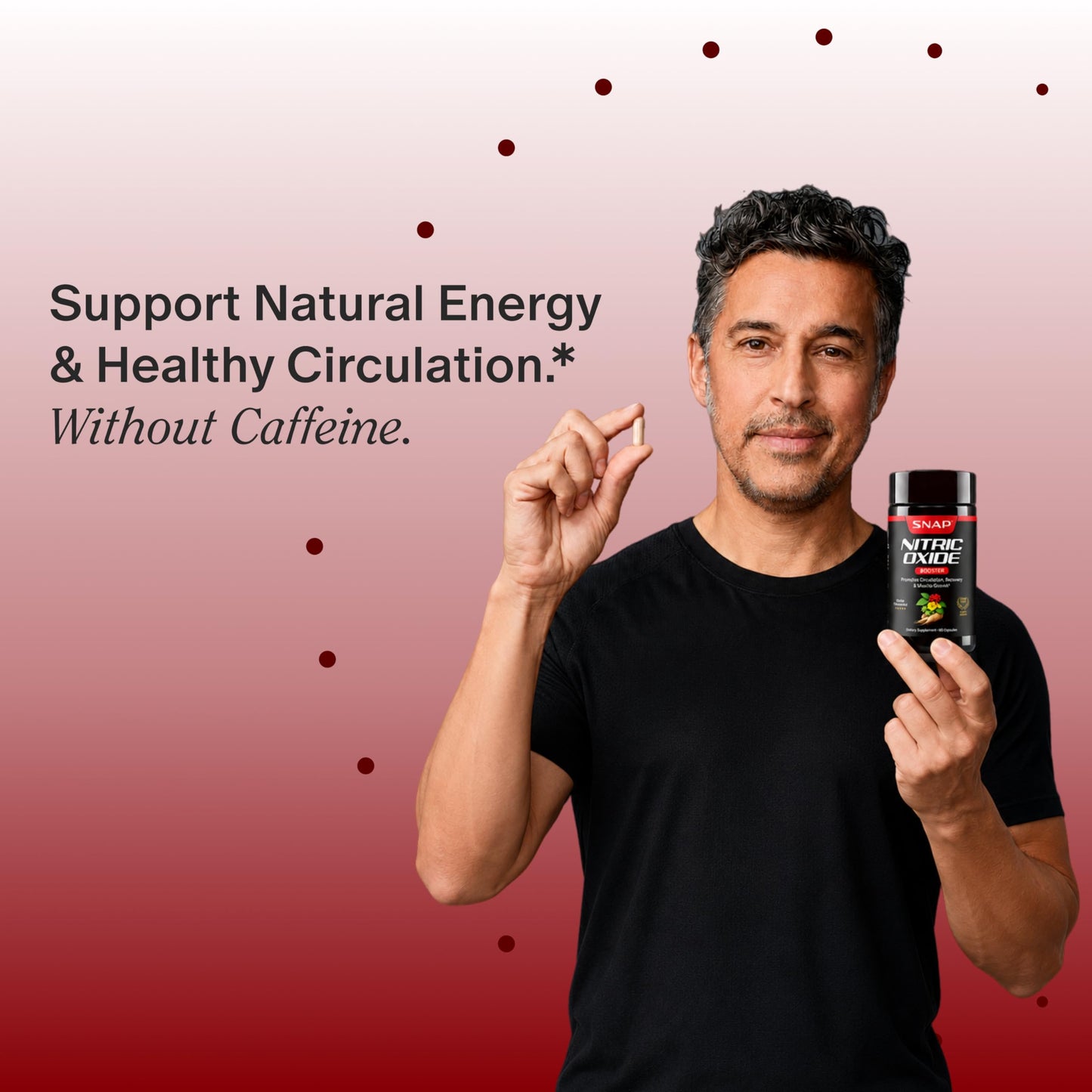 Snap Supplements Nitric Oxide Booster for Men & Women Capsules, 90 Count