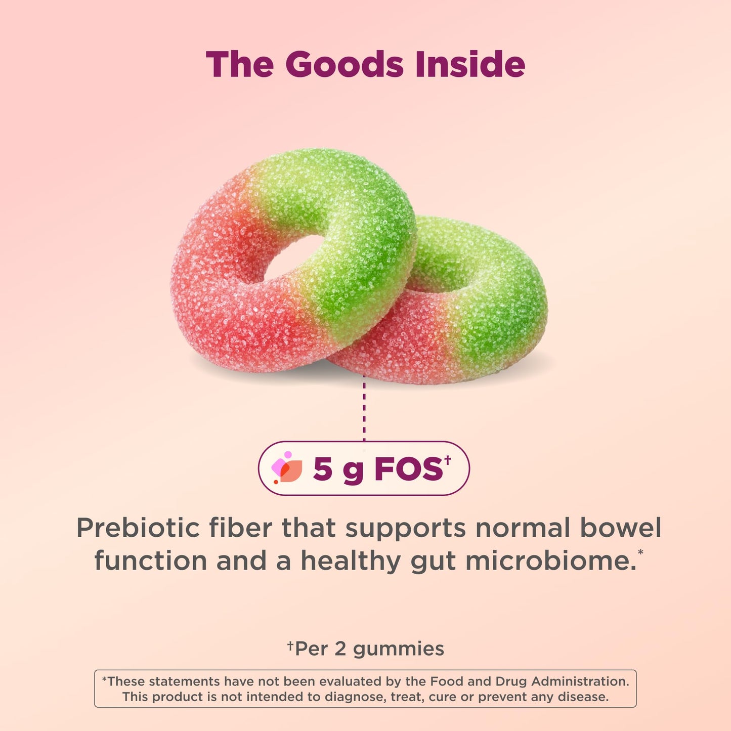 OLLY Fiber Gummy Rings, 100 Count