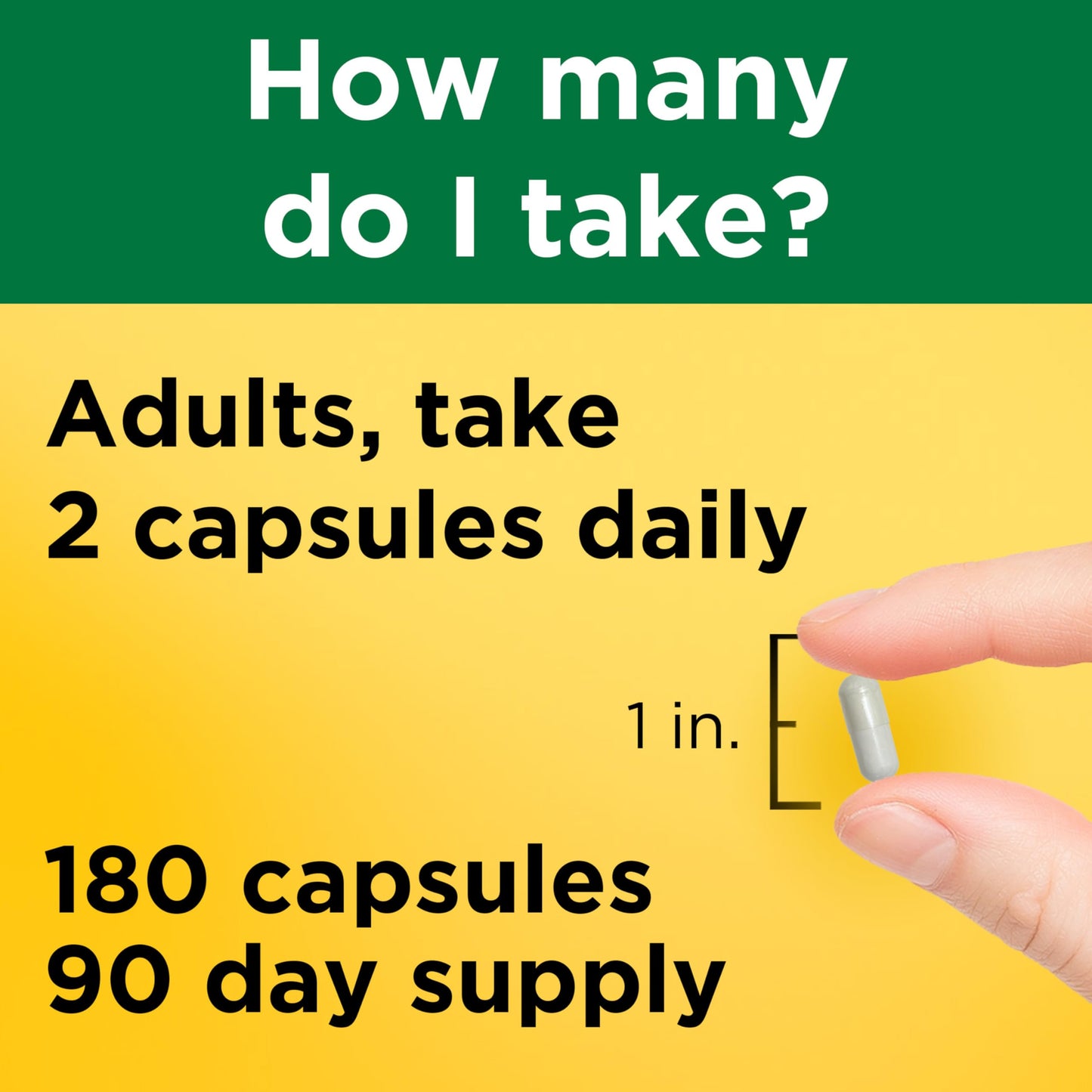 Nature Made Magnesium Glycinate 200 mg Capsule, 180 Count