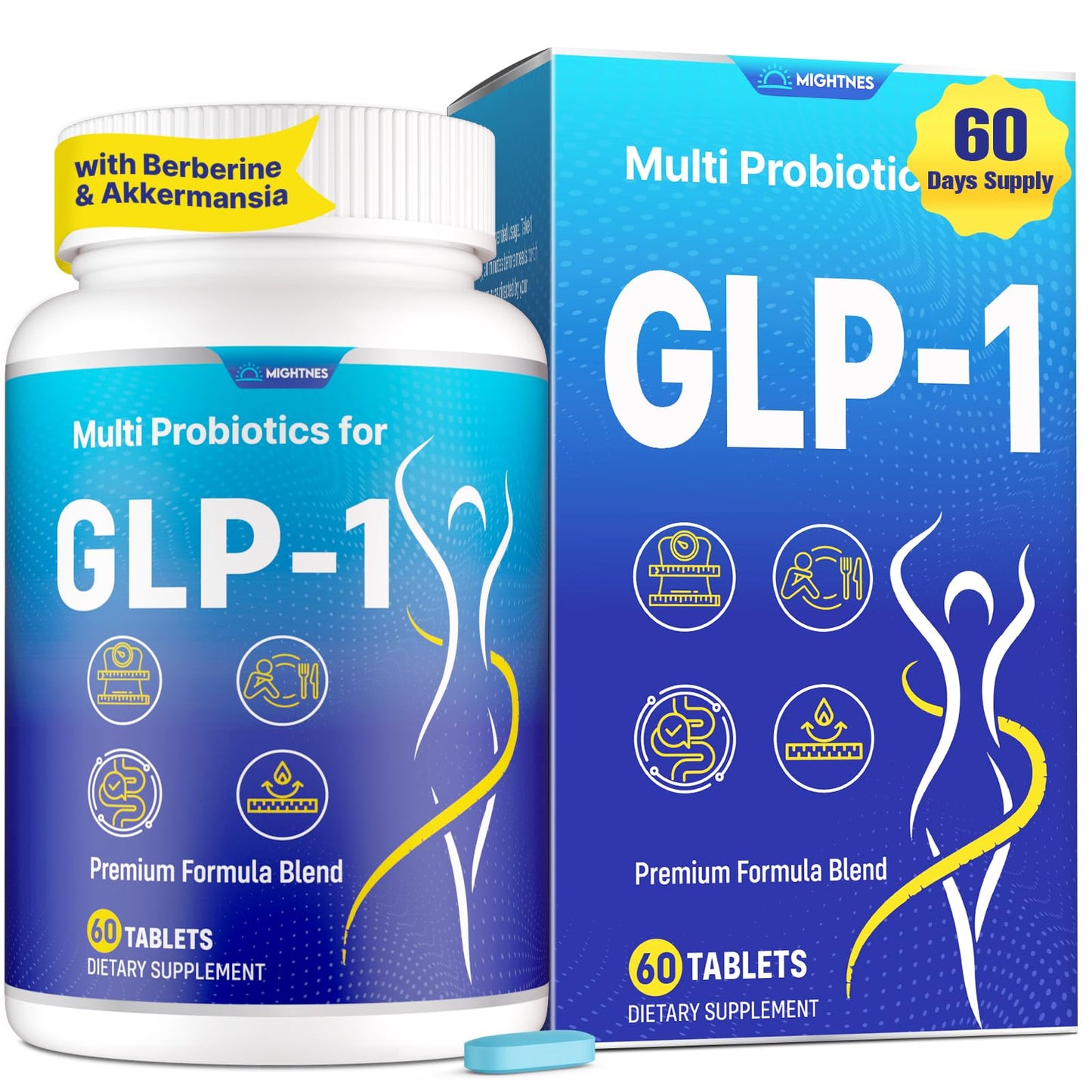Mightnes GLP-1 Supplement 60 Tablets