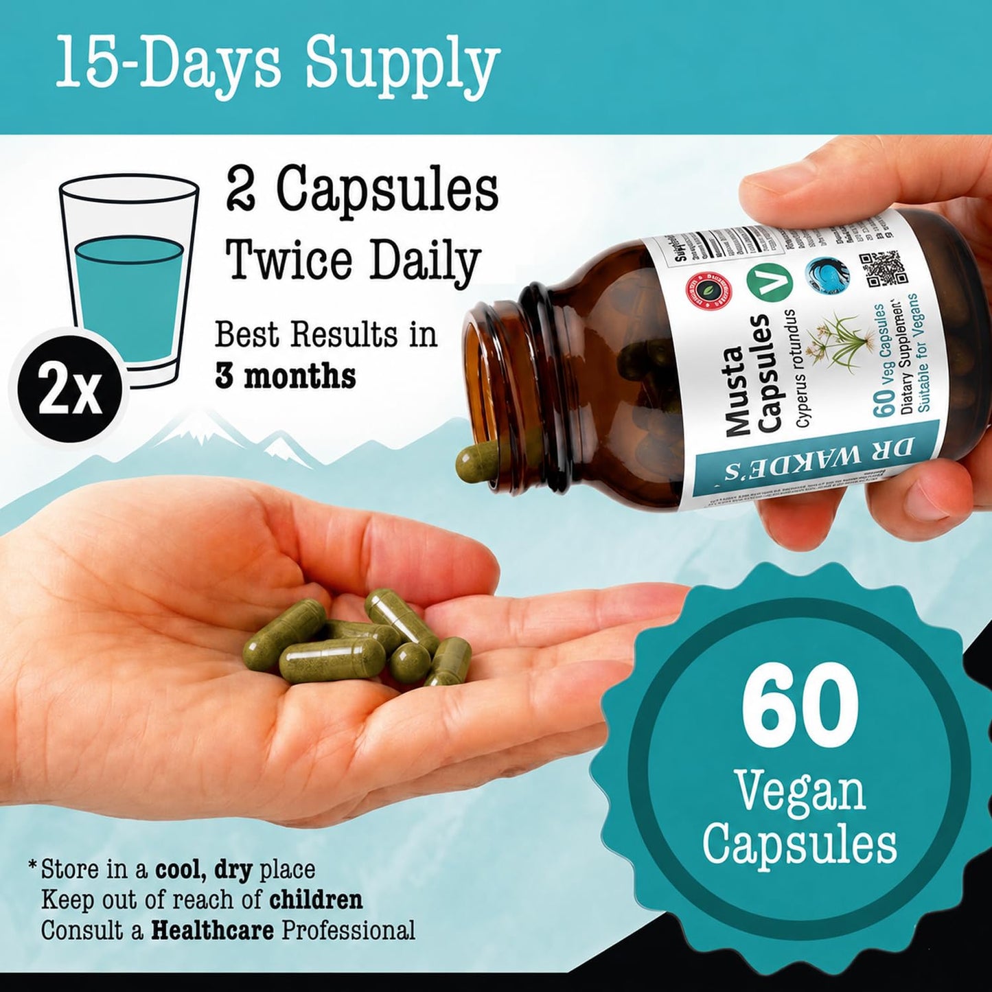 DR WAKDE'S Musta Capsules, 60 Capsules