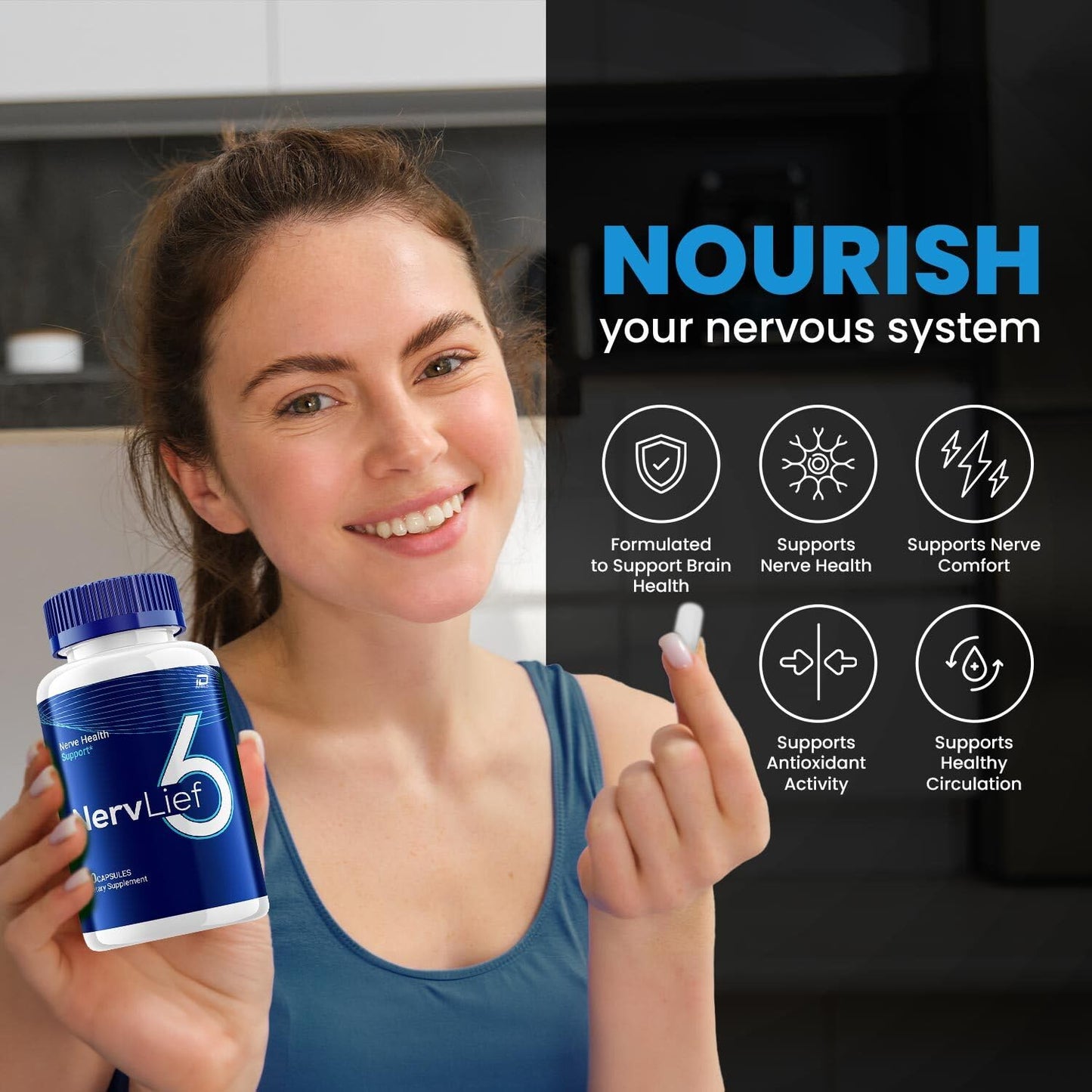 Indelo Nervlief 6 Capsules, 120 Count