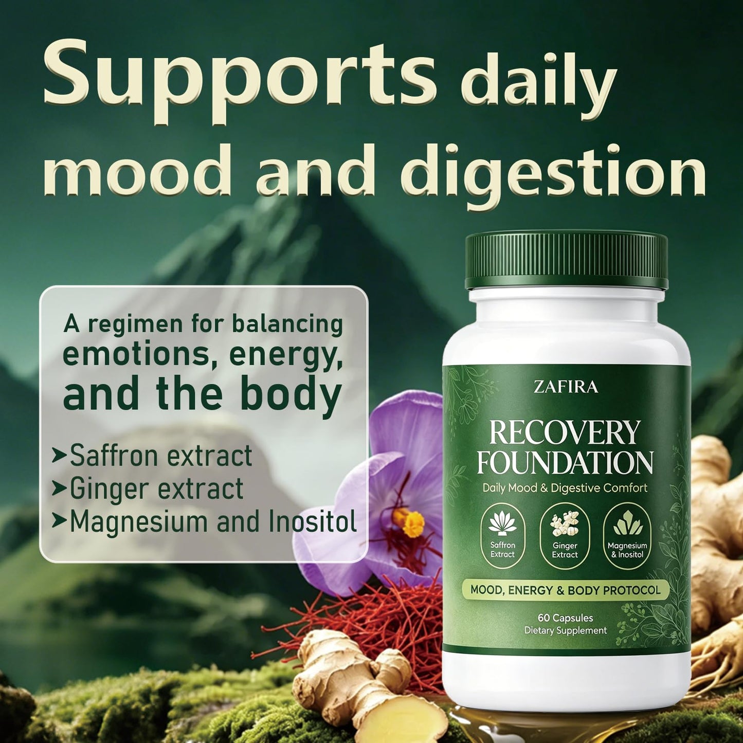 Lytavia Zafira Organics Recovery Foundation Capsules, 60 Capsules