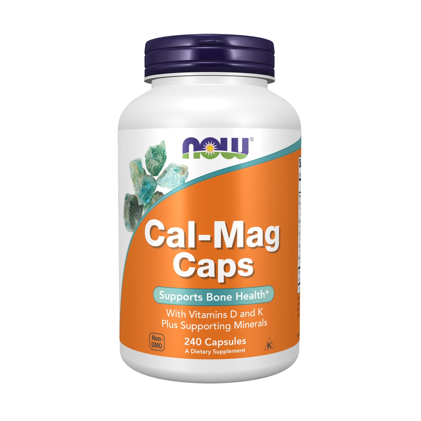 NOW Foods Cal-Mag Capsules with Vitamin D and Supporting Minerals, Supports Bone Health, 240 Capsules