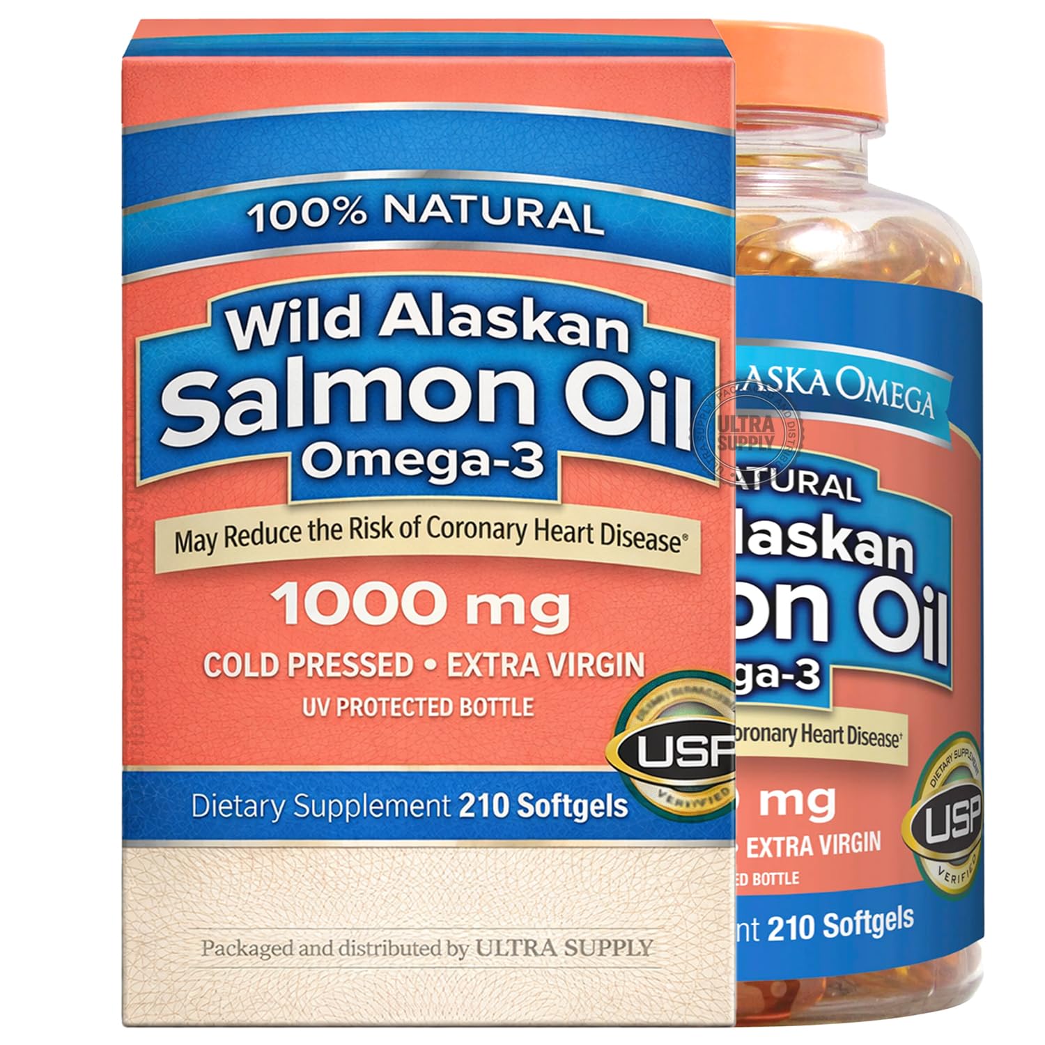 Generic Pure_Alaskas Omega Wild Salmon Oil 1000 mg Softgels 210