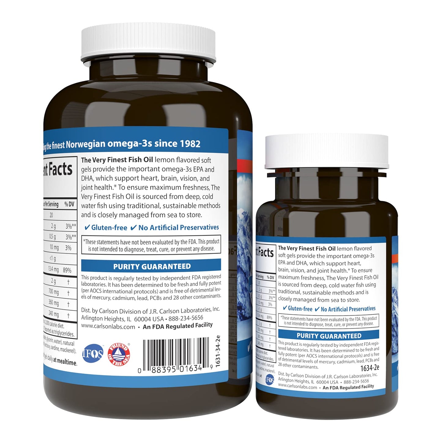Carlson The Very Finest Fish Oil 700 mg Softgels 120