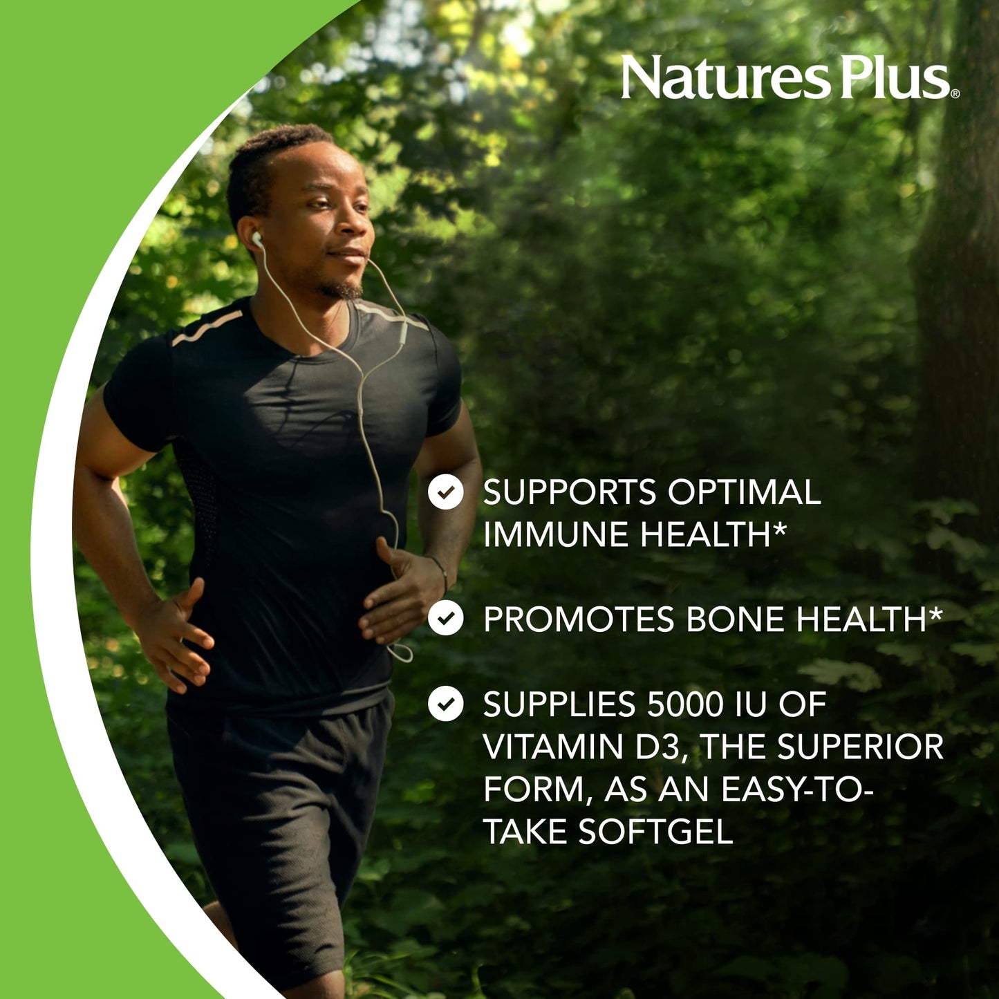 NaturesPlus Vitamin D3 5000 IU Softgels 60 Softgels