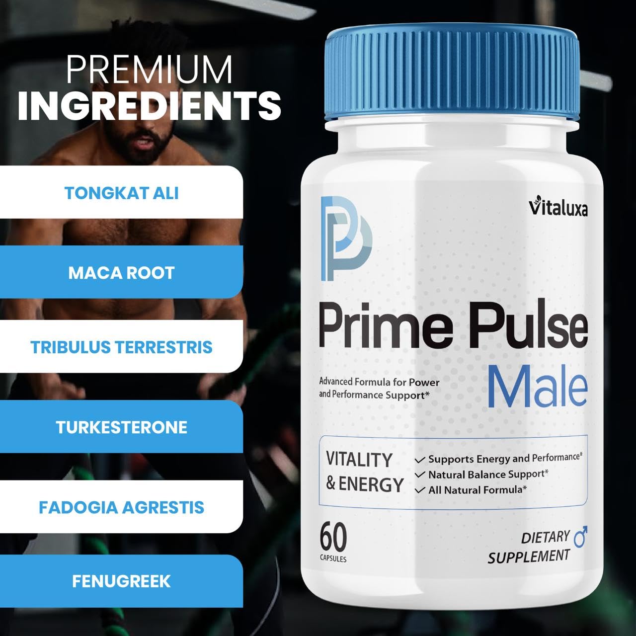 Vitaluxa Prime Pulse Capsules 300 Count