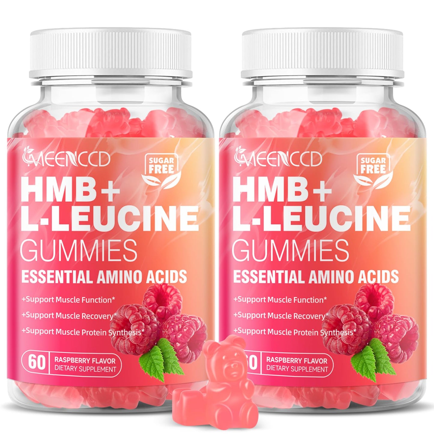 MEENCCD HMB and L-Leucine Gummies 120 Count