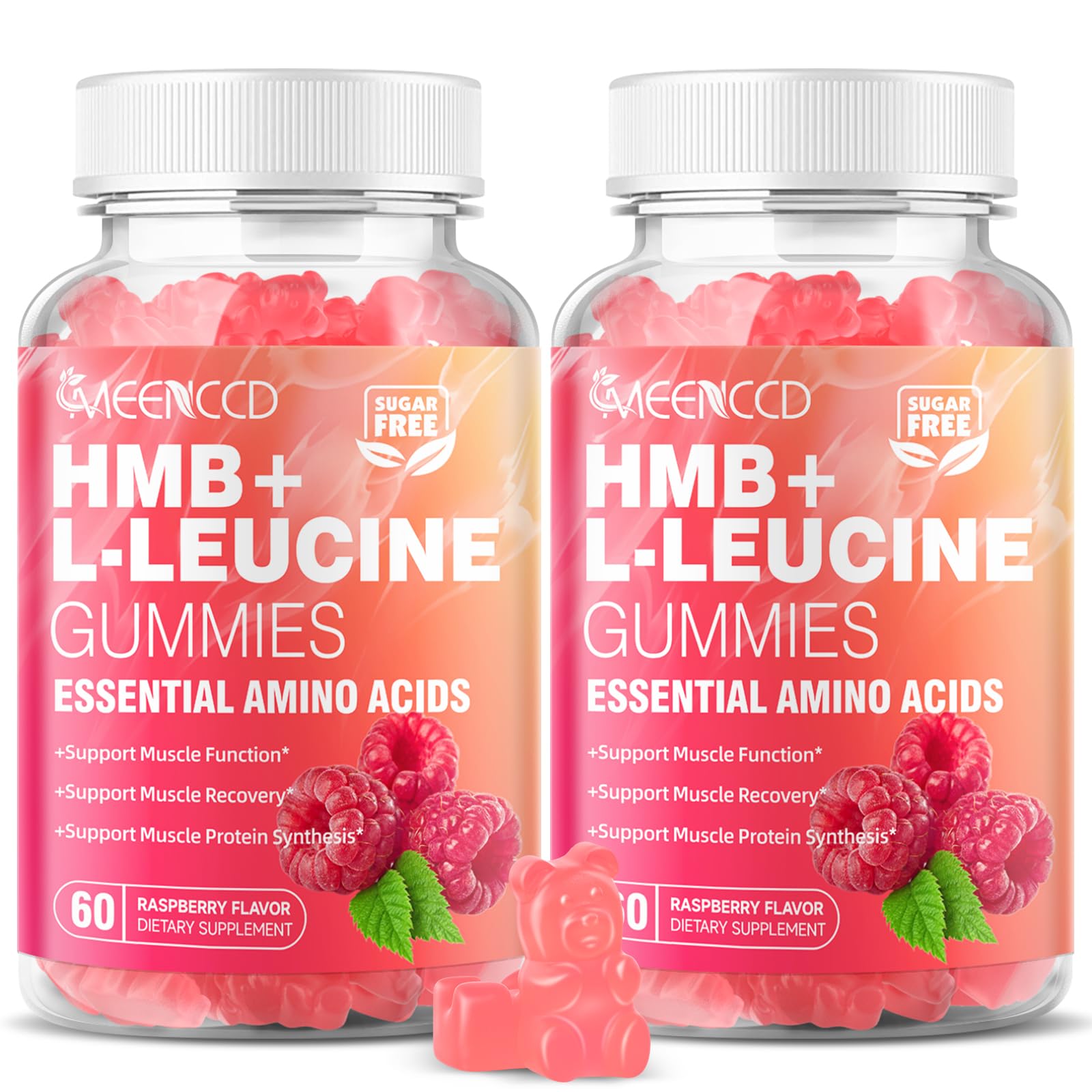 MEENCCD HMB and L-Leucine Gummies 120 Count