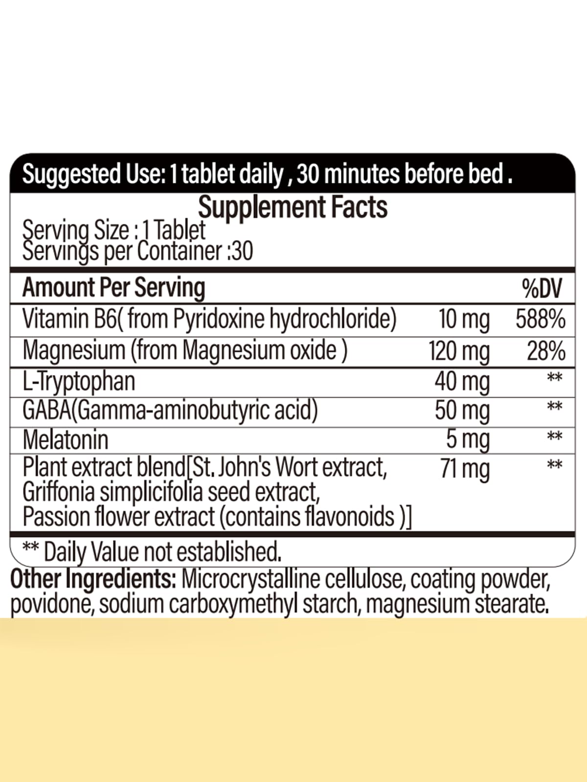 EGUOO Relax & Sleep Supplement Tablet 30 Tablets