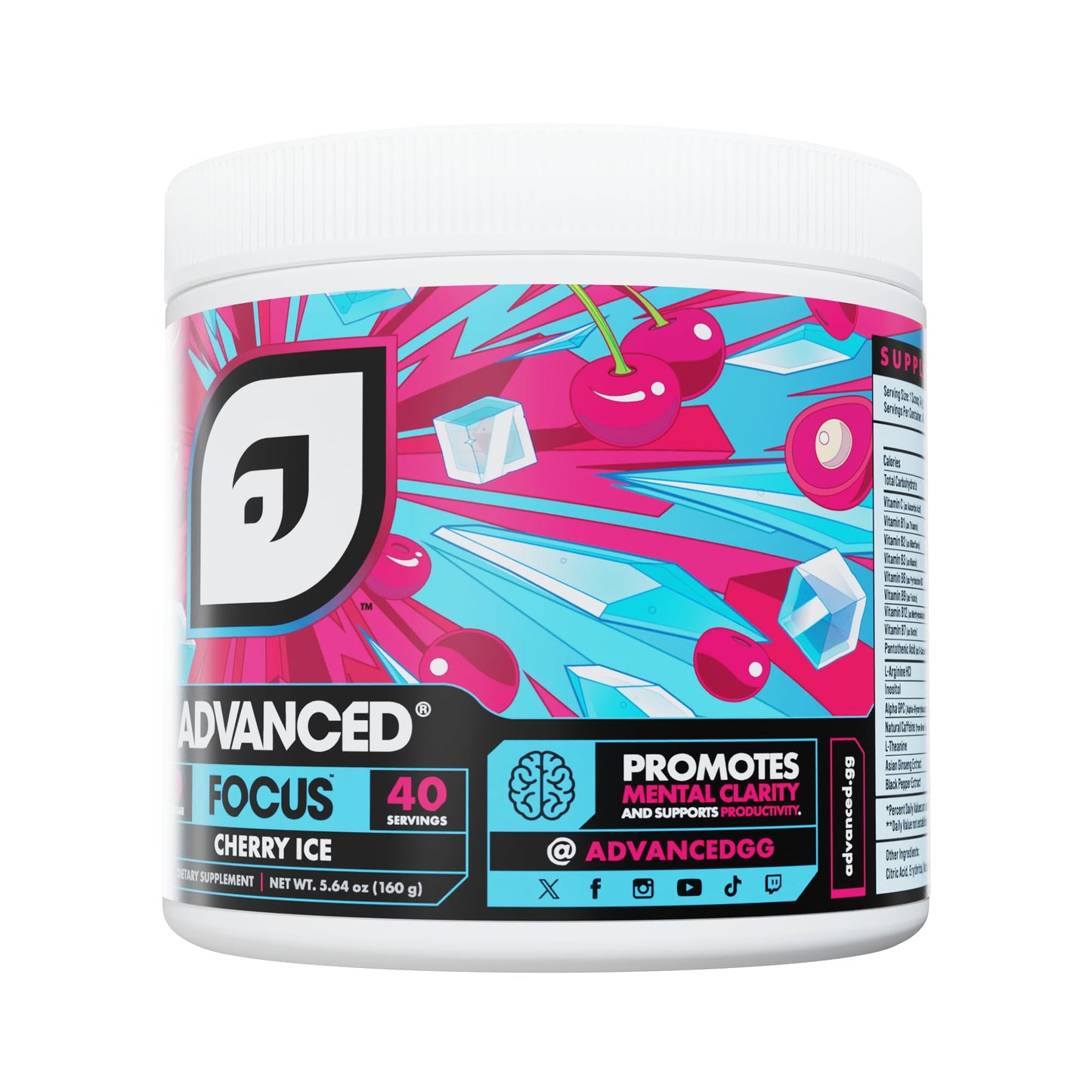 Advanced Focus Lemon Lime Powder 5.71 Ounce