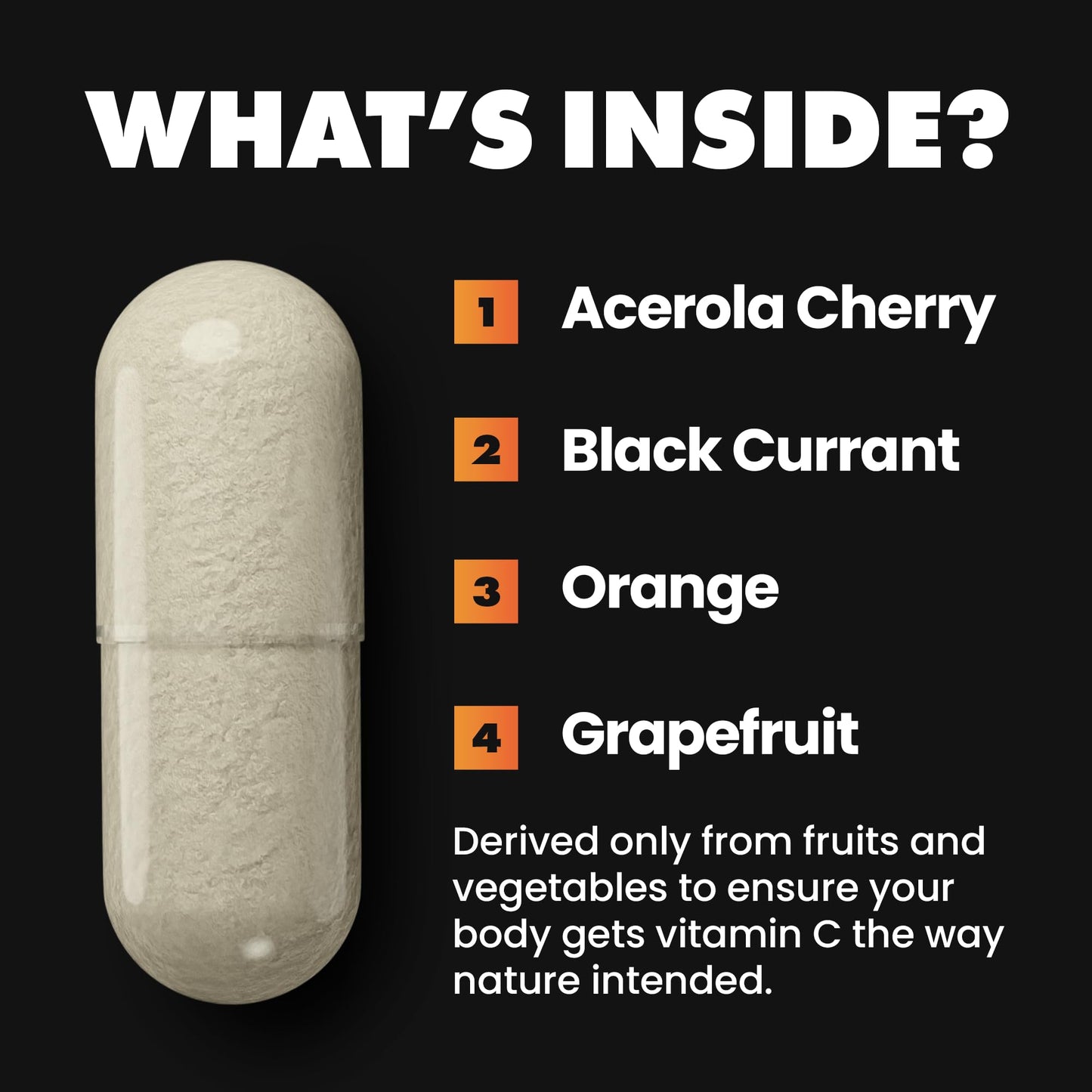 Gains in Bulk Real Vitamin C Chewable 60 Tablets
