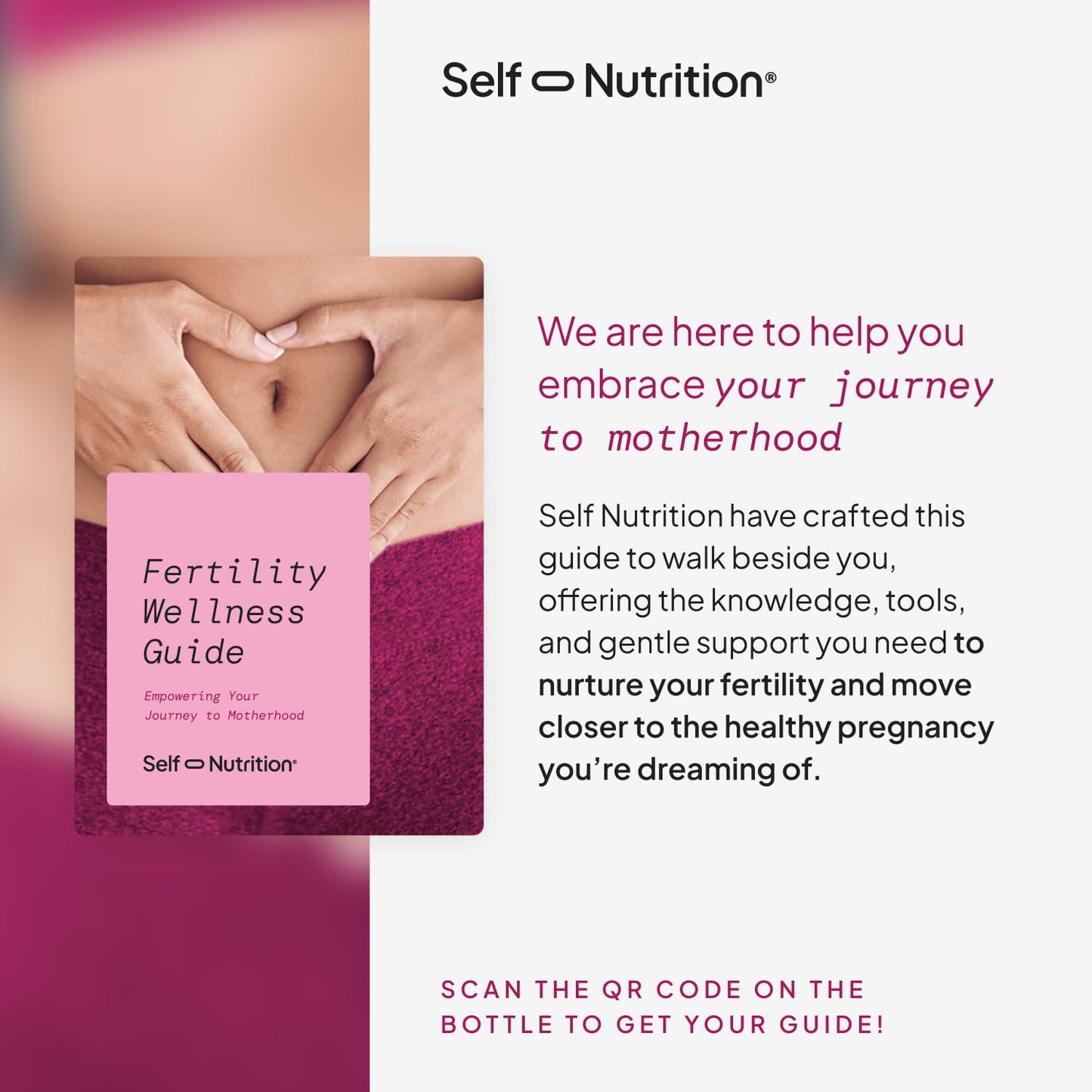 SELF NUTRITION Fertility Support for Women 60 Capsules
